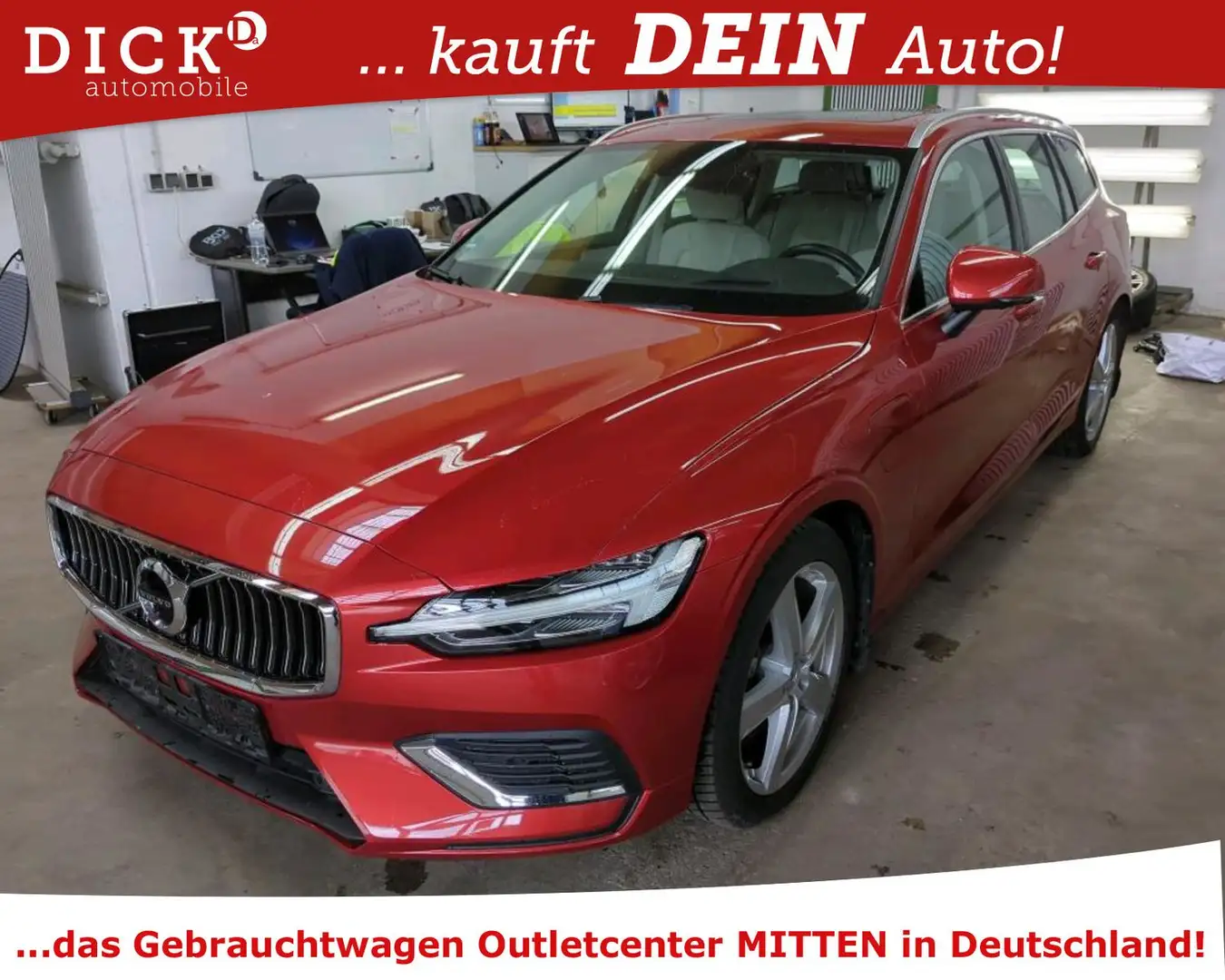 Volvo V60 T6 Hyb AWD Core LED/SHZ/H&K/HUD/PANO/360°/8F Rojo - 1
