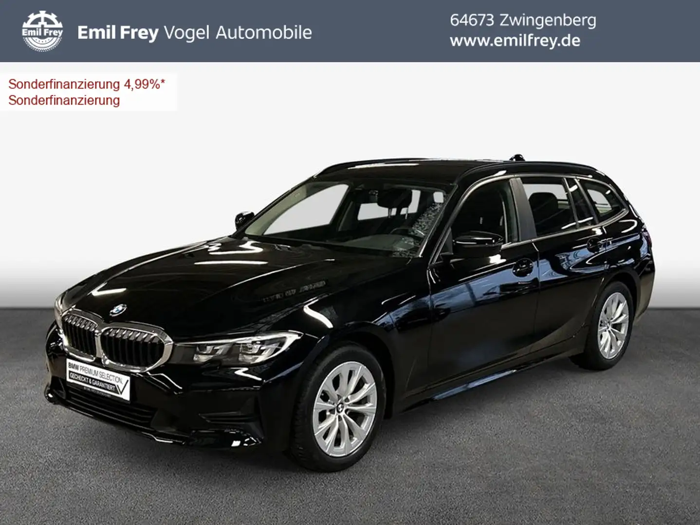 BMW 318 i Touring Aut. Advantage Schwarz - 1