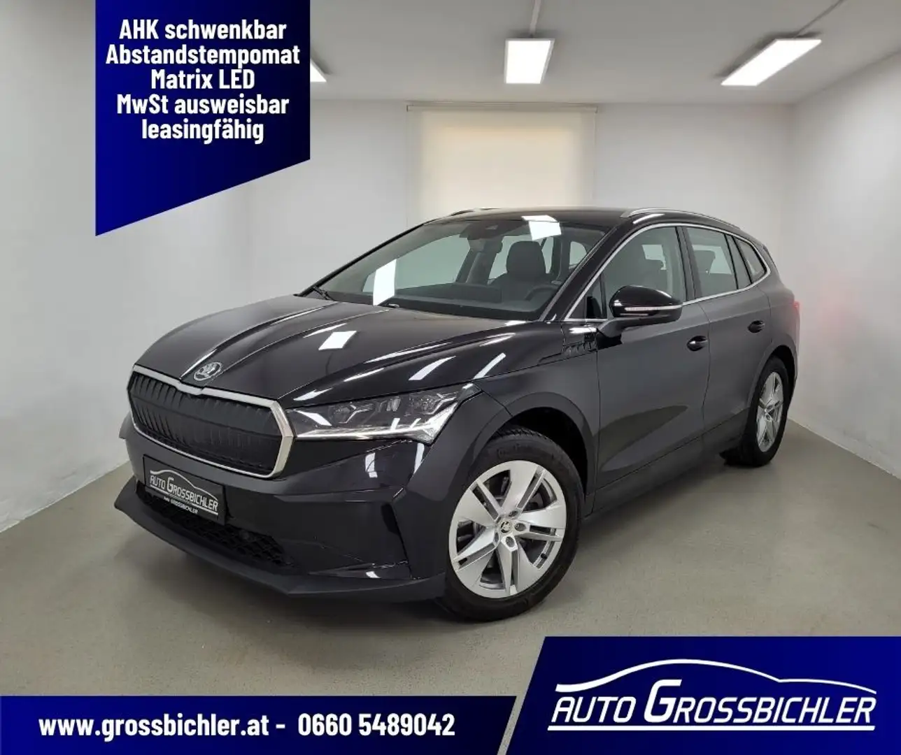 Skoda Enyaq iV 80 82kWh AHK, Matrix-LED, Mwst ausweisbar, 5... Schwarz - 1