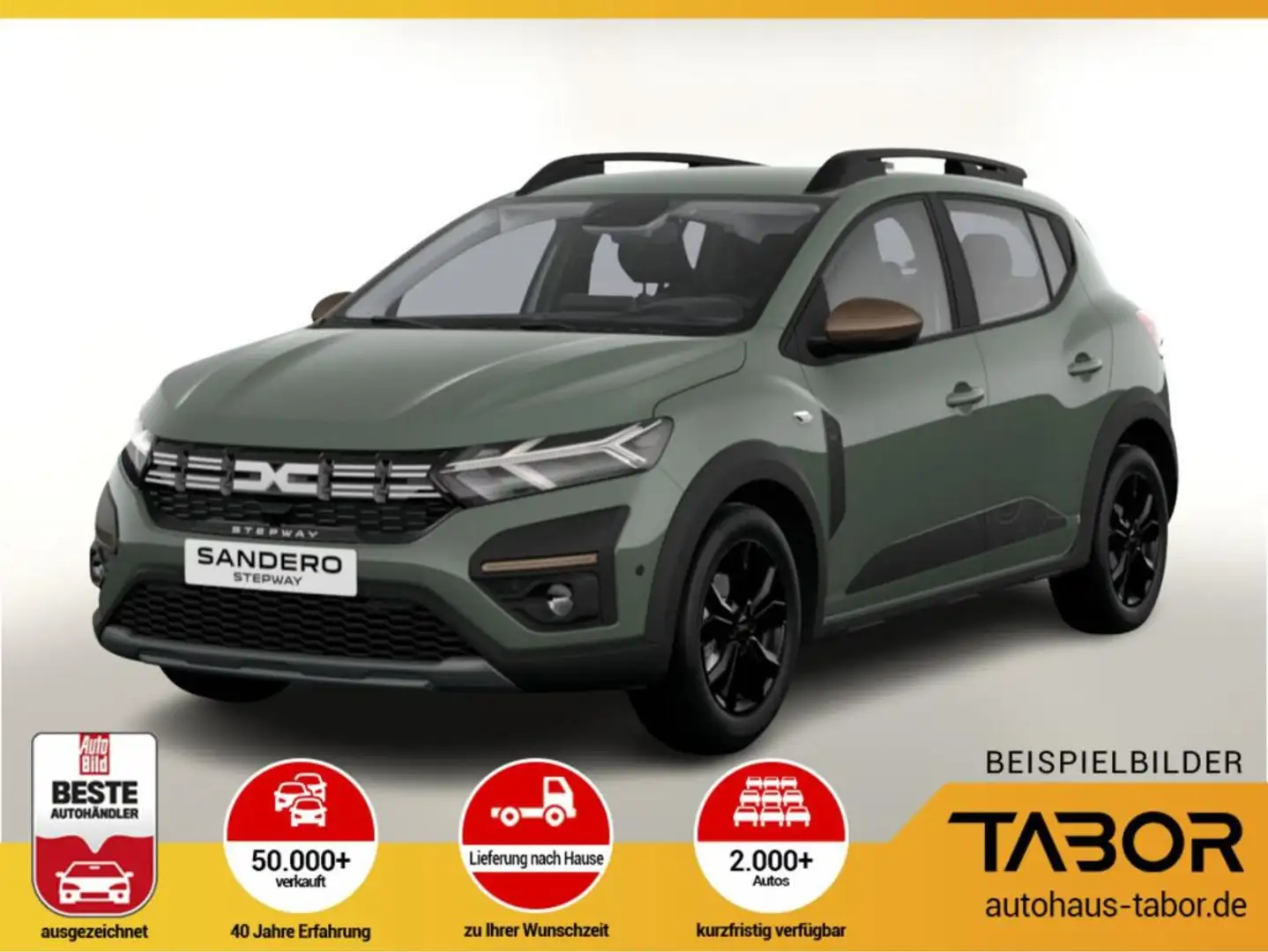 Dacia Sandero Extreme+ ECO-G 100 Kam PDC vo/hi Grün - 1