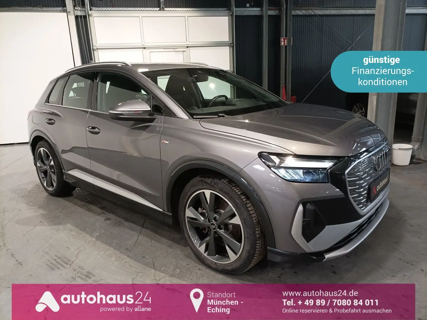 Audi Q4 e-tron Q4 50 e-tron quattro LED|Navi|PDC|Sitzhz|Pano Grijs - 1