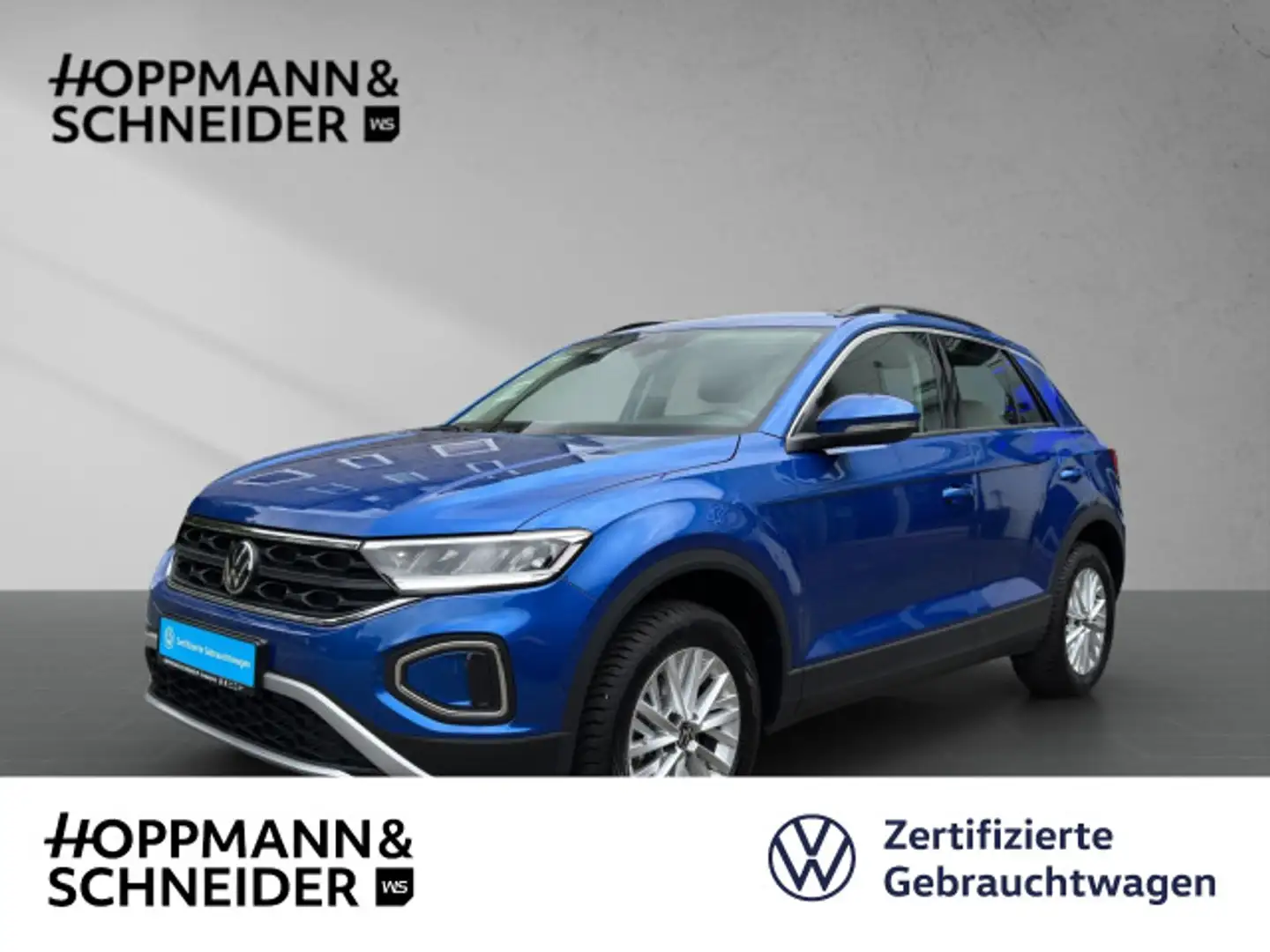 Volkswagen T-Roc Life 1.5 TSI-DSG-AHK-NAVI-KLIMA-ACC-STZHZ. Bleu - 1