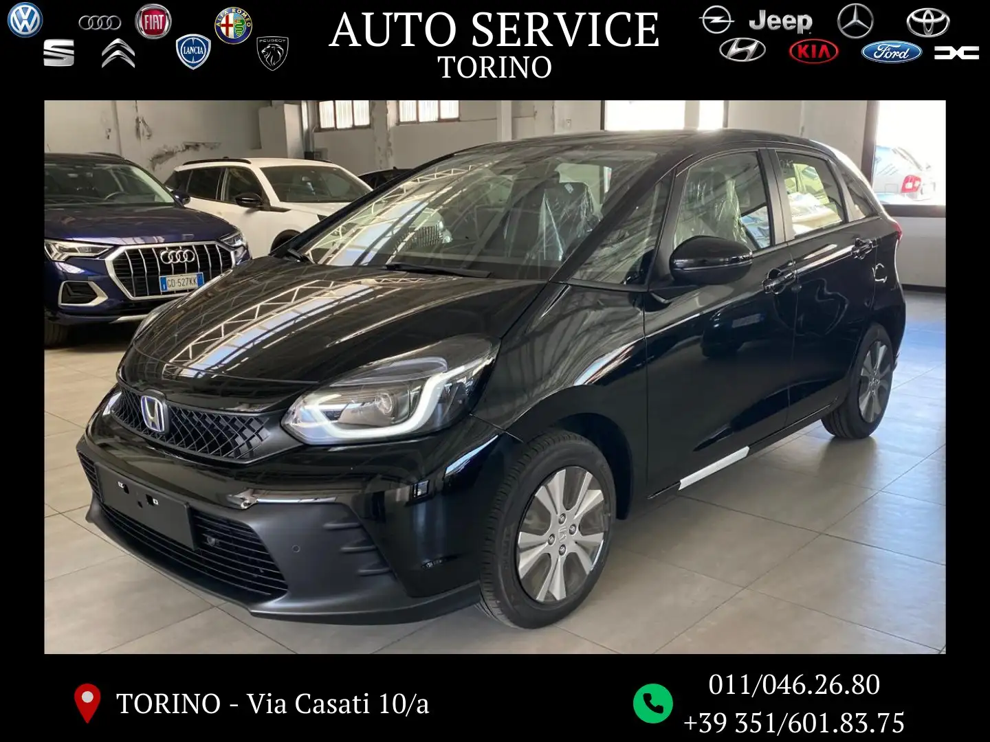 Honda Jazz 1.5 ELEGANCE HEV ecvt 122cv NUOVA DA IMMATRICOLARE Nero - 1