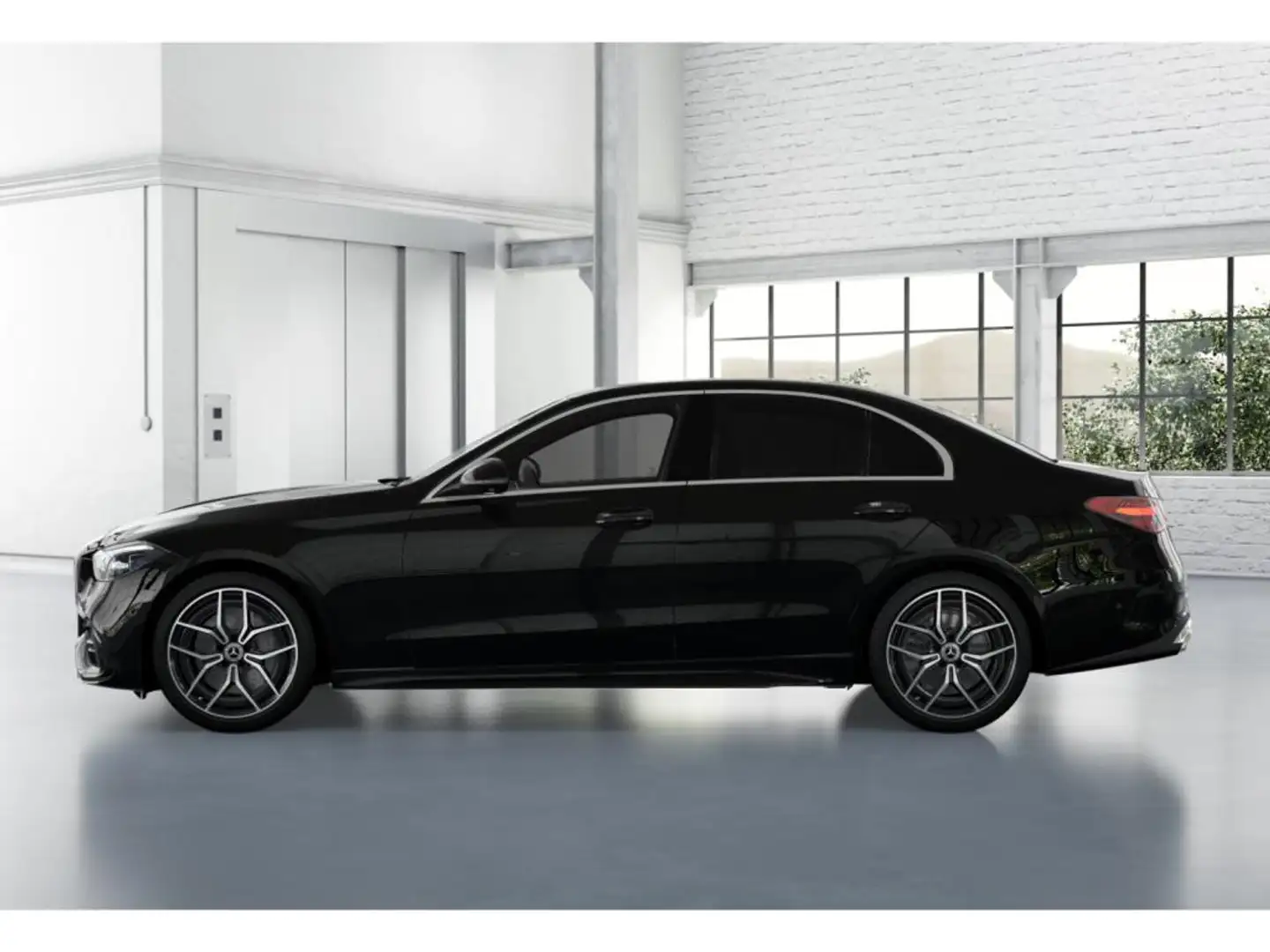 Mercedes-Benz C 200 AMG MBUX+DIG-LED+360°+Pano+Distro+Totwinkl Schwarz - 2