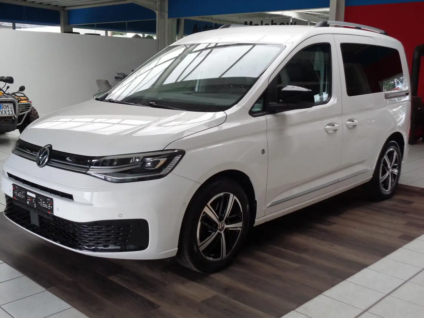 Volkswagen Caddy 2.0TDI Style,DSG,LED,ACC,CAM,AHK,SHZ,Nav Weiß - 2