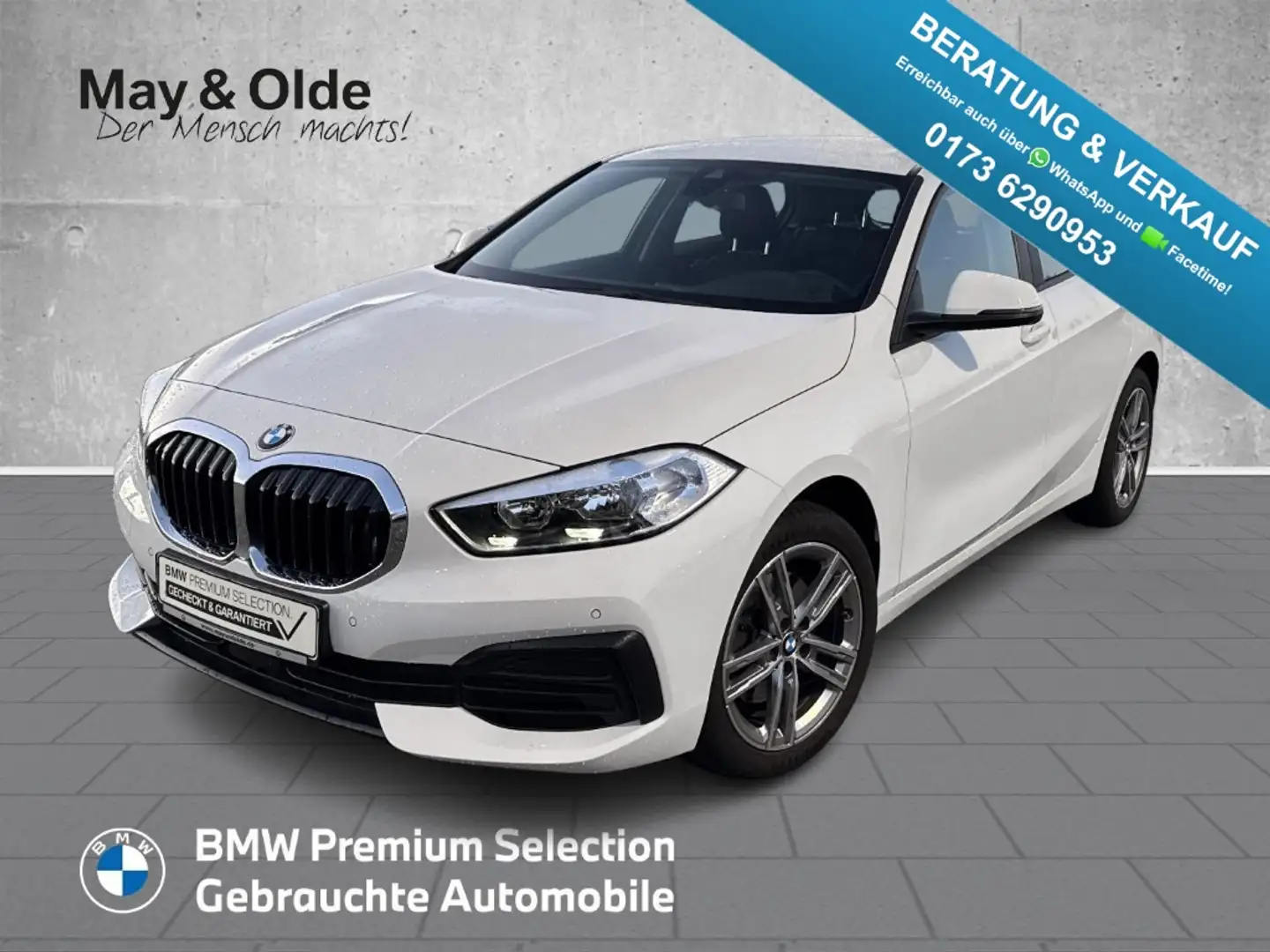 BMW 116 d LiveCockpit PDC Sitzheizung CarPlay DAB+ Weiß - 1