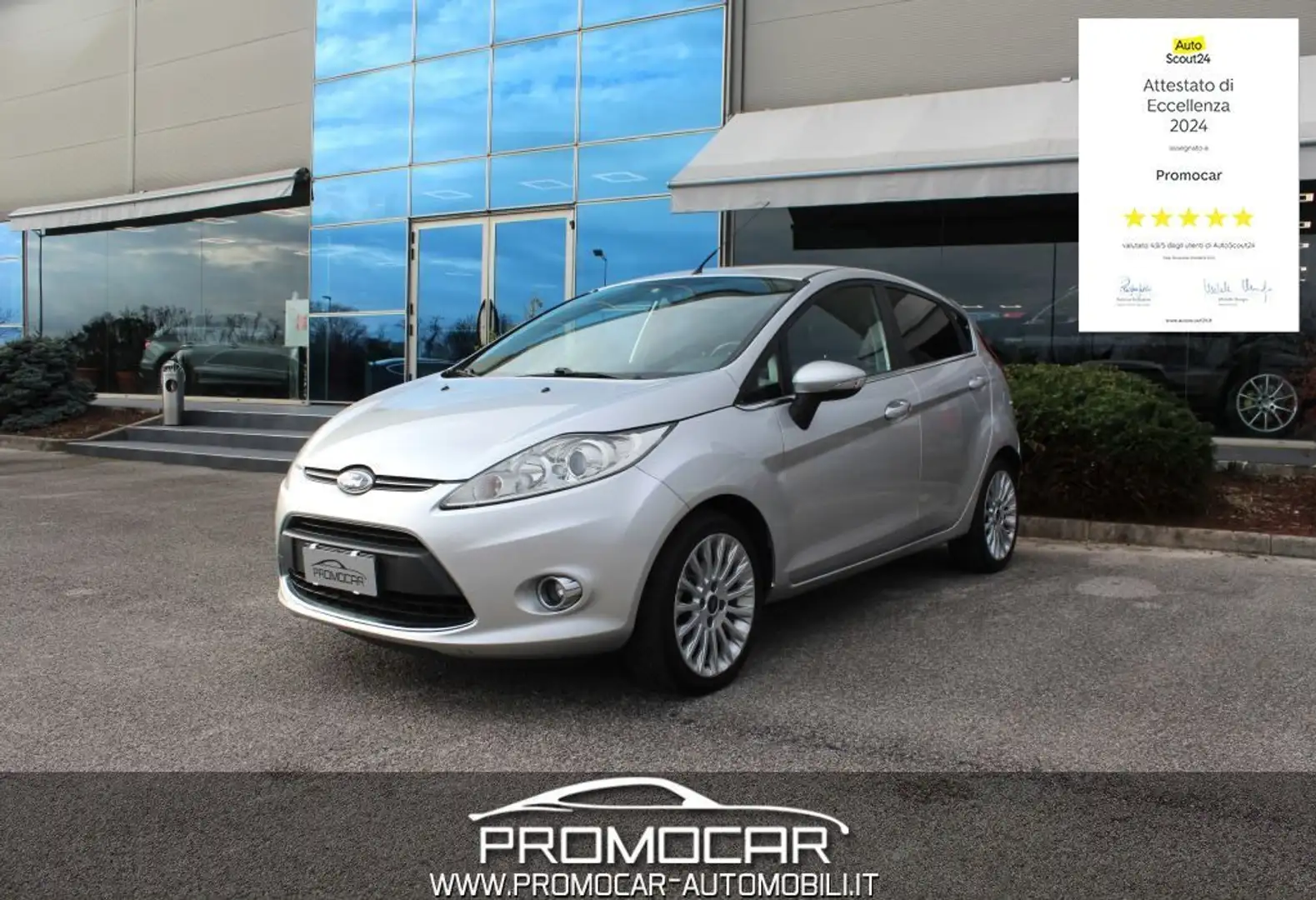 Ford Fiesta 1.4 TDCi 70CV 5 P TITANIUM *UNIPROP*TAGLIANDATA* Argento - 1