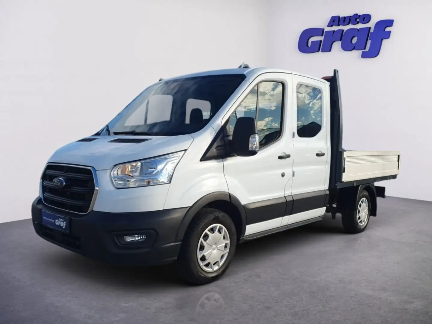 Ford Transit Pritsche DoKa 2,0 EcoBlue L2H1 350 Trend Weiß - 1