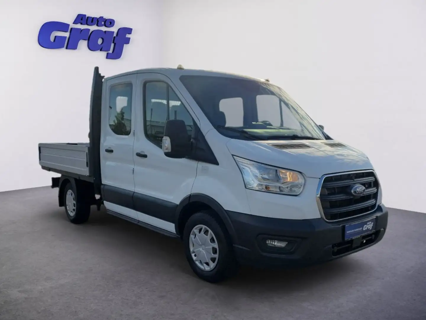 Ford Transit Pritsche DoKa 2,0 EcoBlue L2H1 350 Trend Weiß - 2