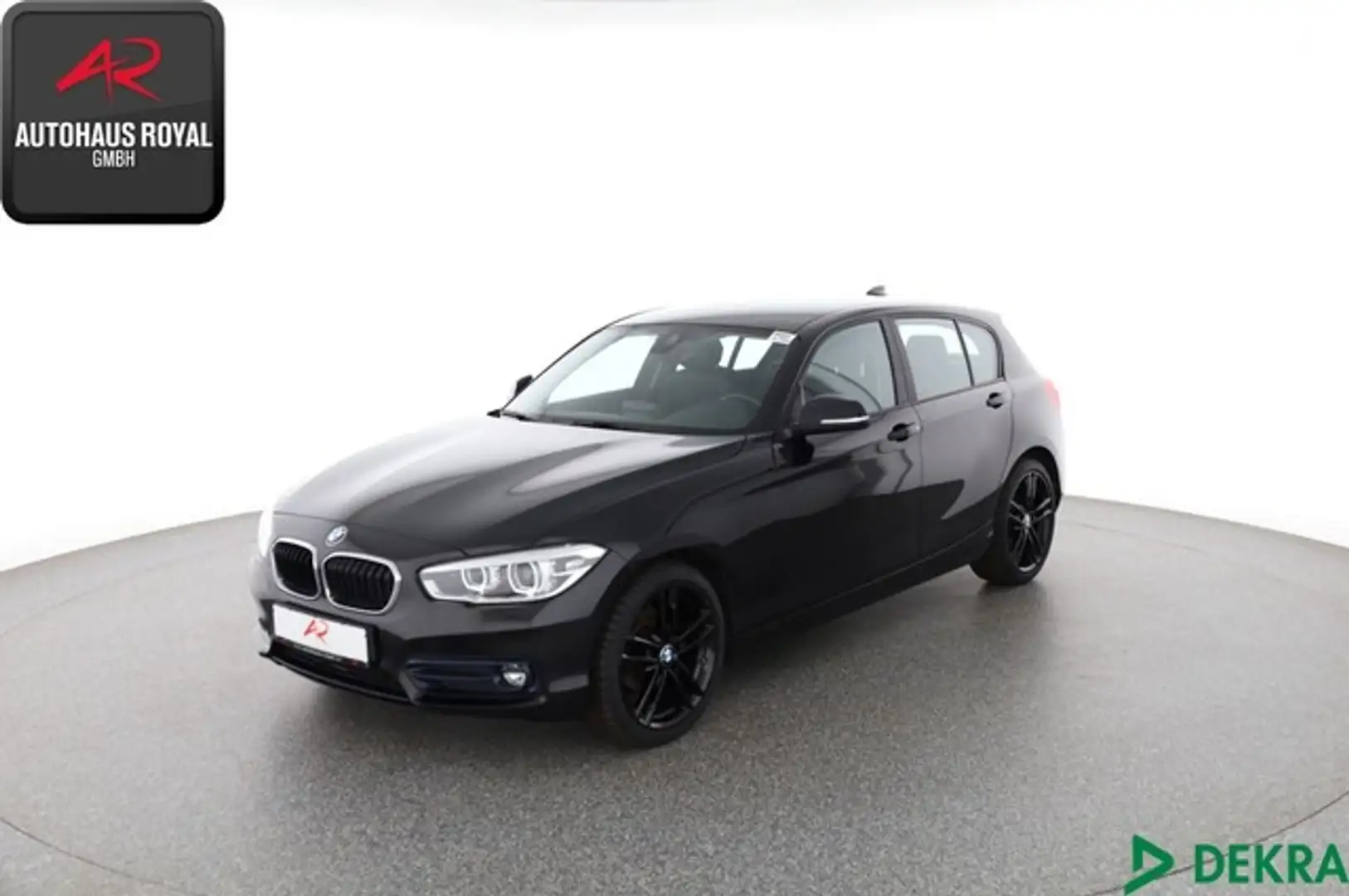 BMW 118 SPORT LINE AUT,LED,NAVI,METALLIC,PDC,18ZOLL Schwarz - 1
