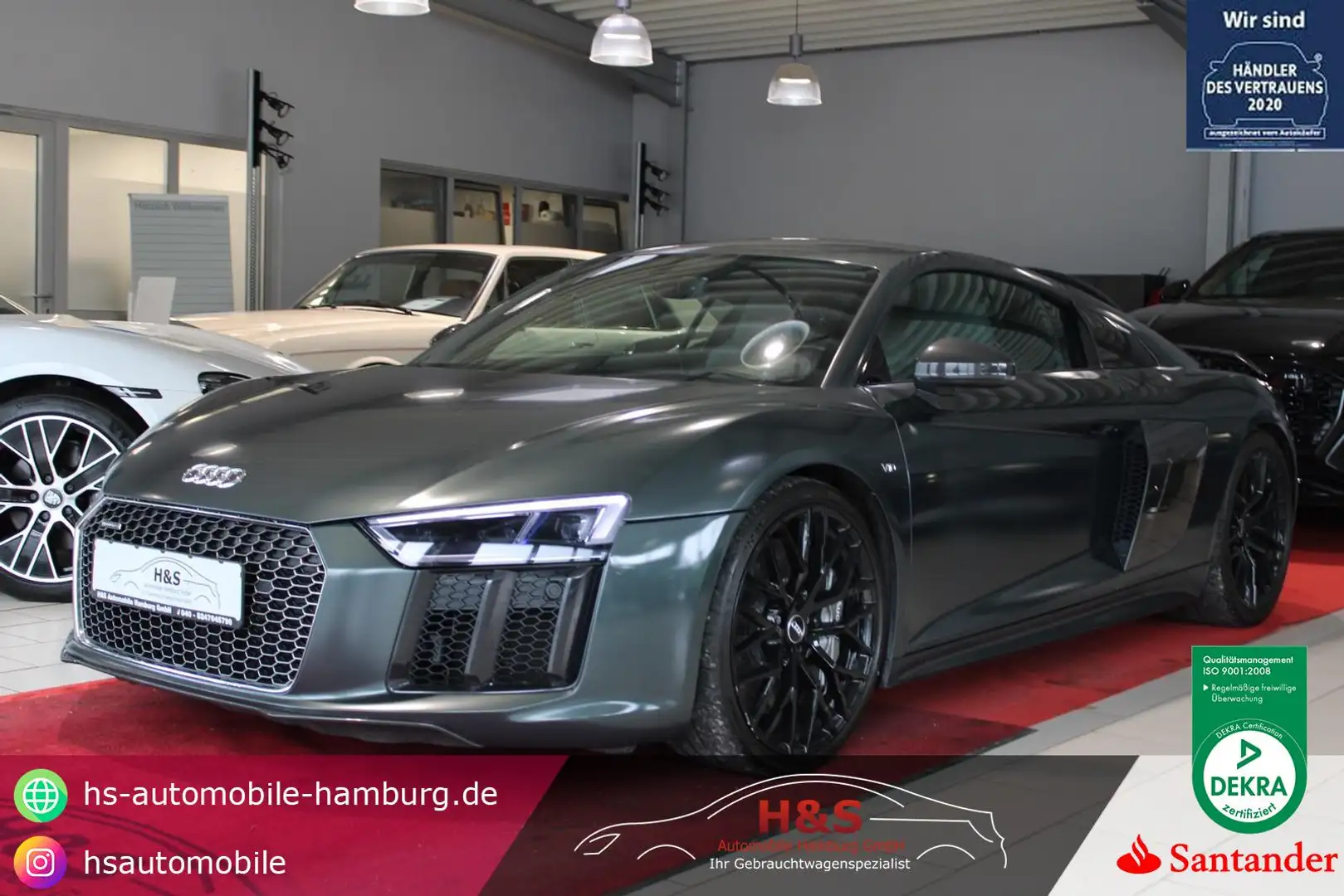 Audi R8 Coupe V10 quattro plus Grün - 1