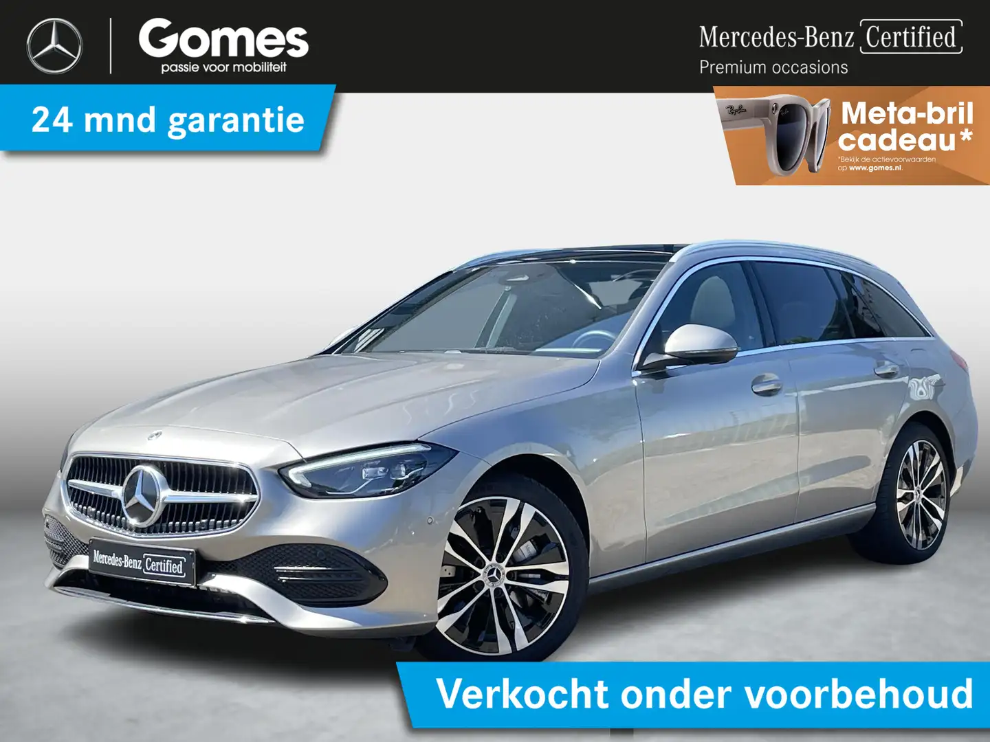 Mercedes-Benz C 300 Estate 300e Luxury Line | Panoramadak | Memorypakk Gris - 1