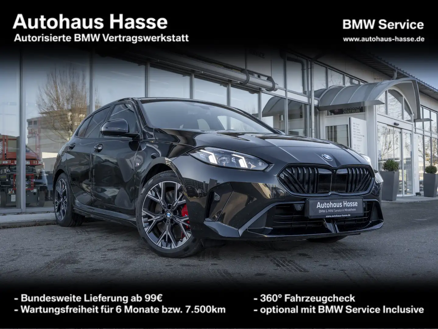 BMW 120 M-Sport Pro DrAs+ H/K adapLED PANO autHECKKL Noir - 1