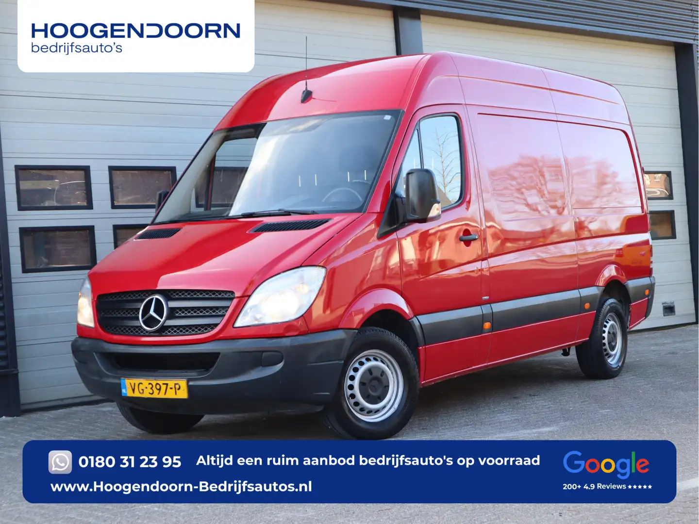 Mercedes-Benz Sprinter 313 CDI Automaat L2H2 - Trekhaak - Navi - Airco Rojo - 1