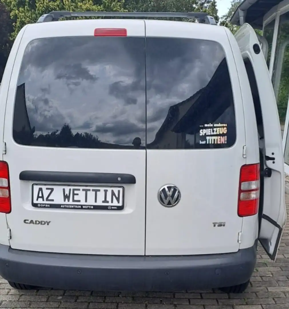 Volkswagen Caddy 1.2 Trendline Klima WR  Dachreling LKW Zulassung Weiß - 2