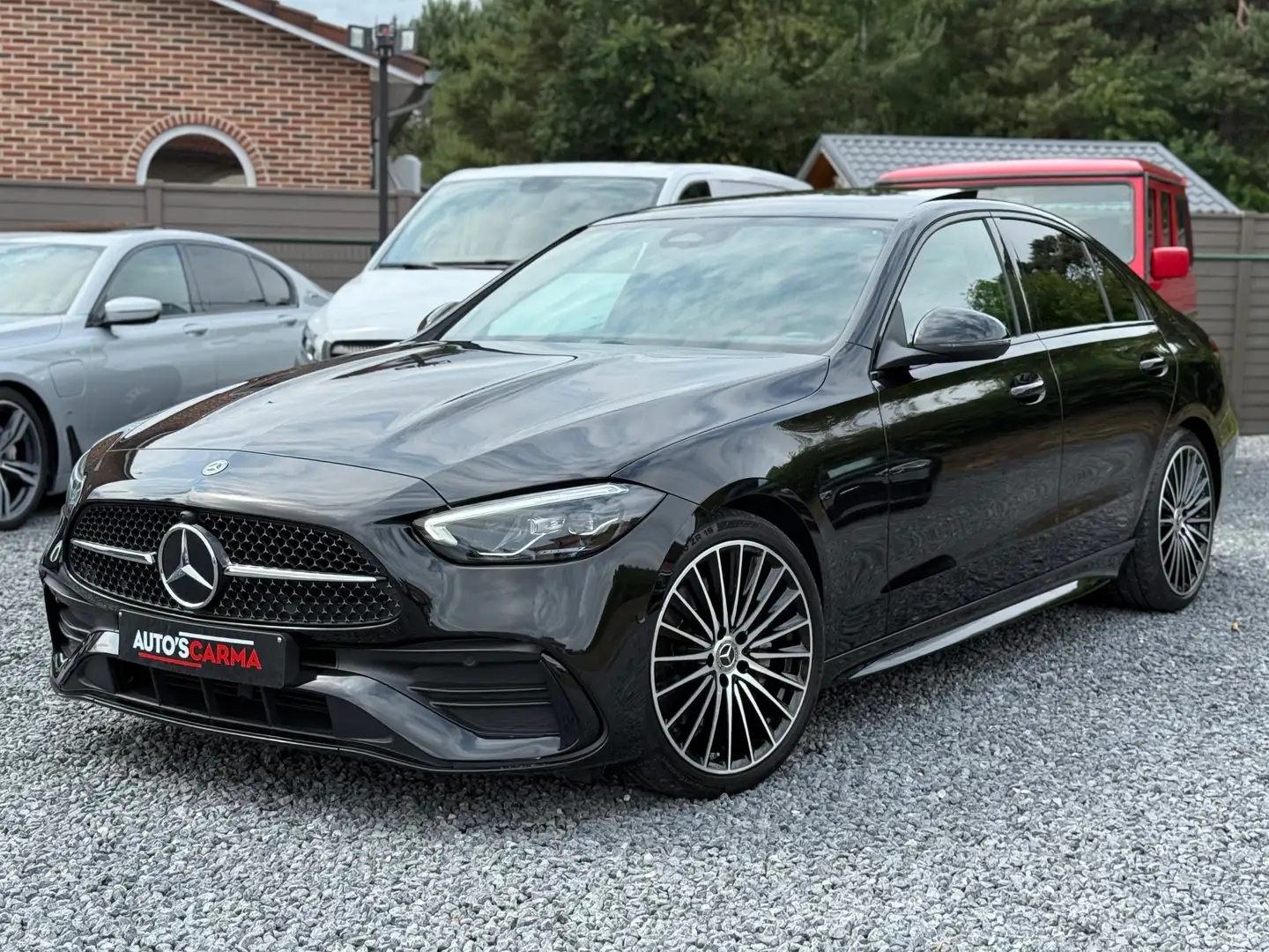 Mercedes-Benz C 180 AMG Pack Full Optie Sport Benzine BTW Pano Led* Negro - 1