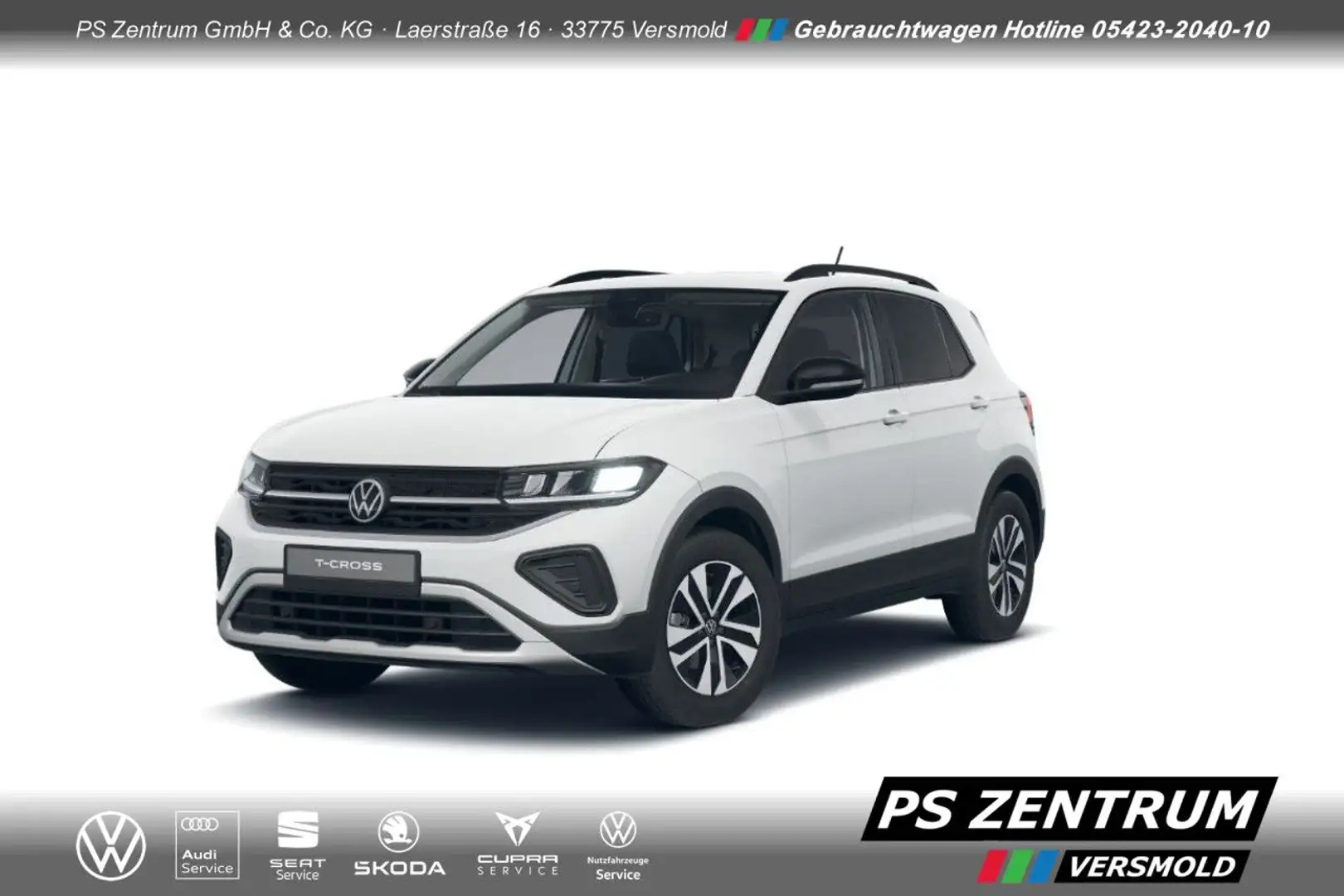 Volkswagen T-Cross Energy 1.0 Navi RFK GJR Bluetooth LED Weiß - 1