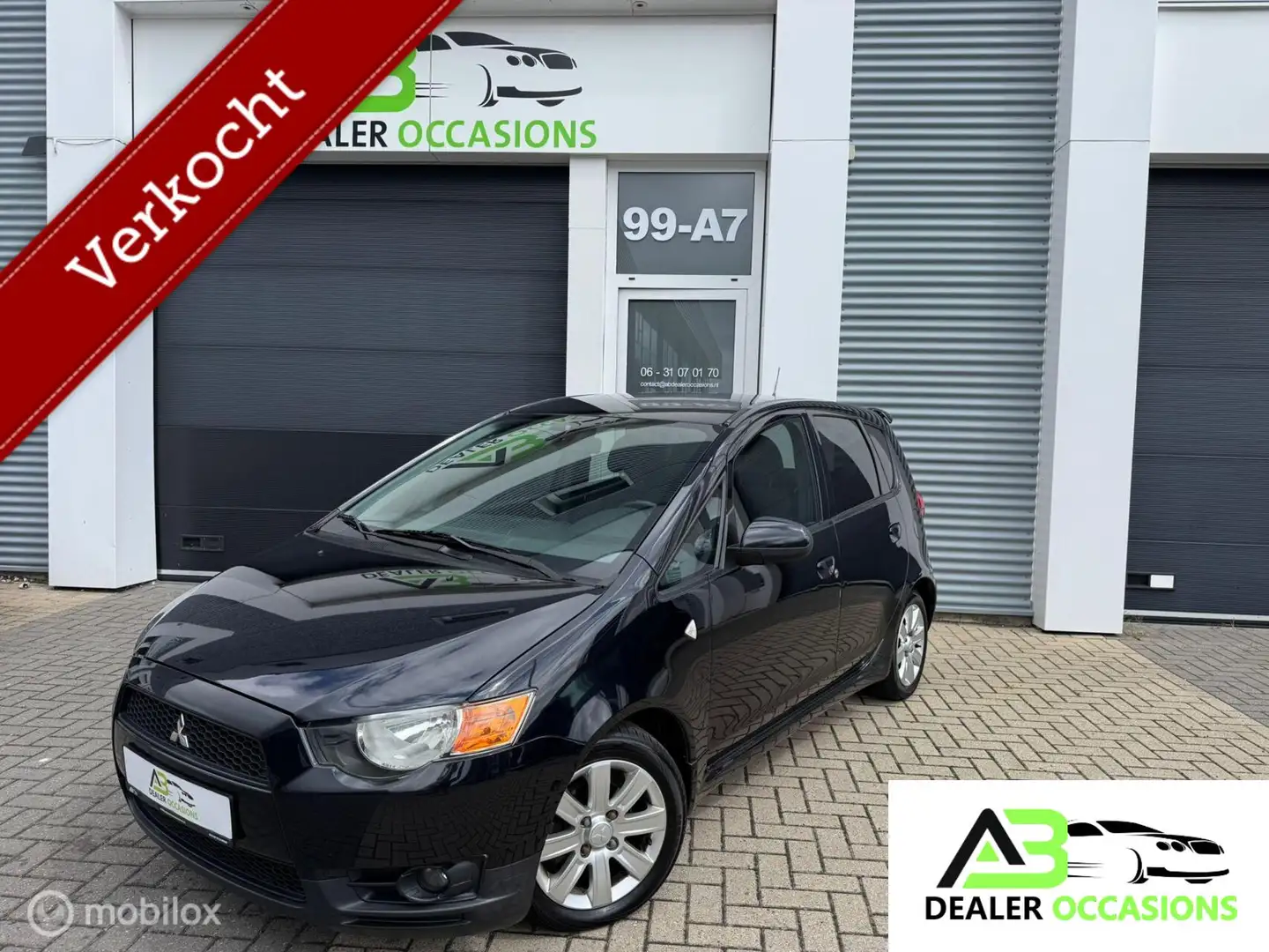 Mitsubishi Colt 1.3 Edition Two5 DRS,Airco,Cruise,Apk Zwart - 1