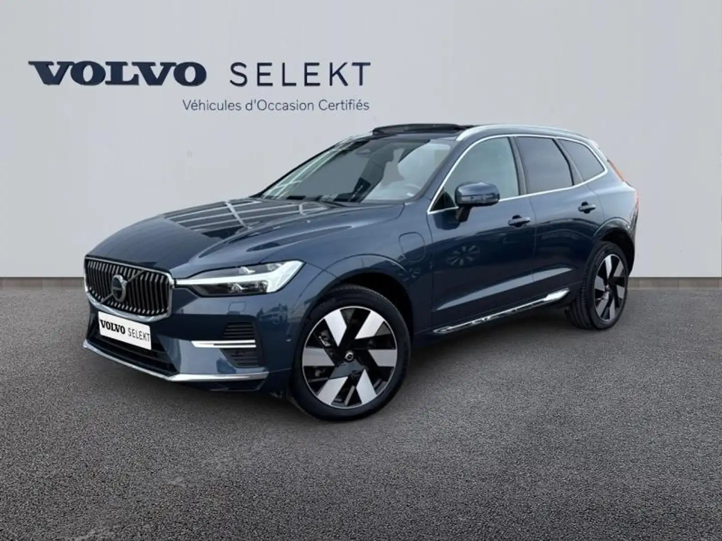 Volvo XC60 T6 AWD 253 + 145ch Utimate Style Chrome Geartronic Bleu - 1