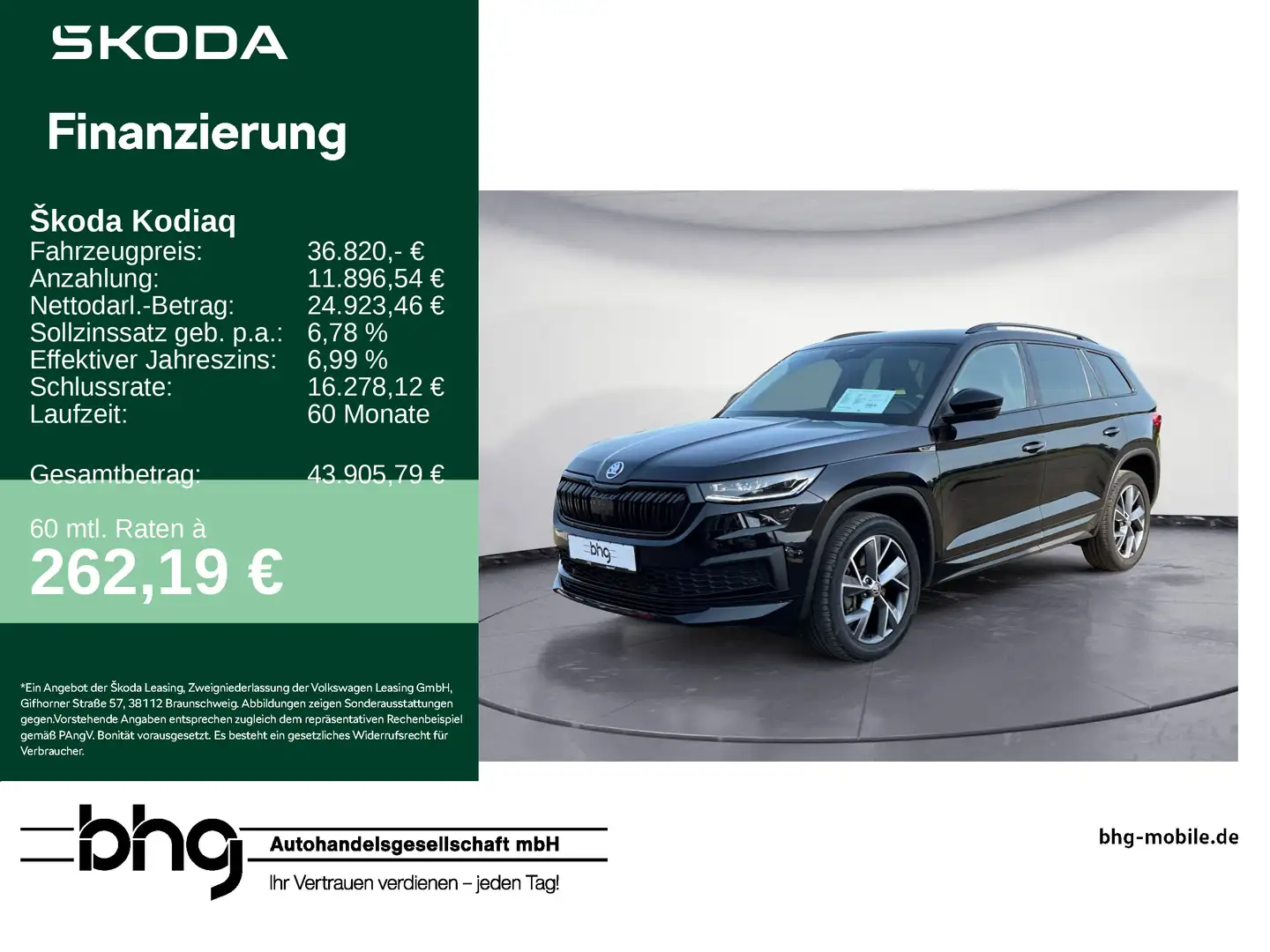 Skoda Kodiaq 2.0 TDI DSG 4x4 Sportline Family-Paket Noir - 1
