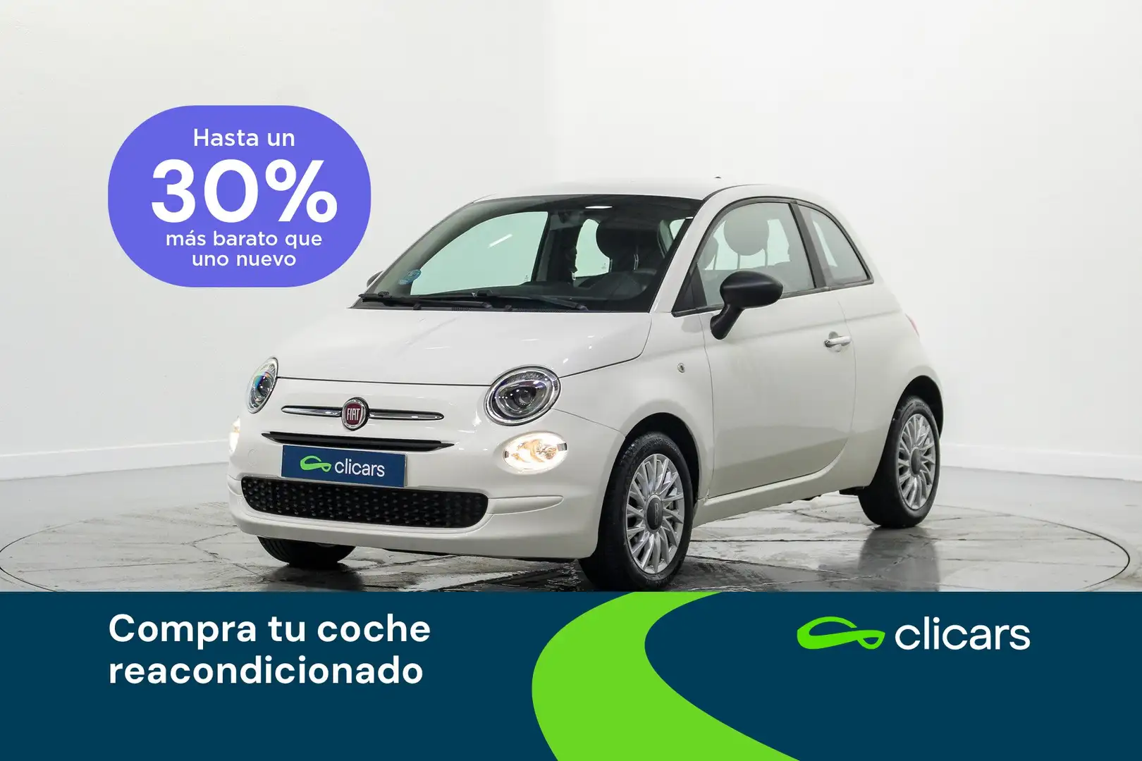 Fiat 500 1.0 Hybrid Cult 52kW Blanco - 1