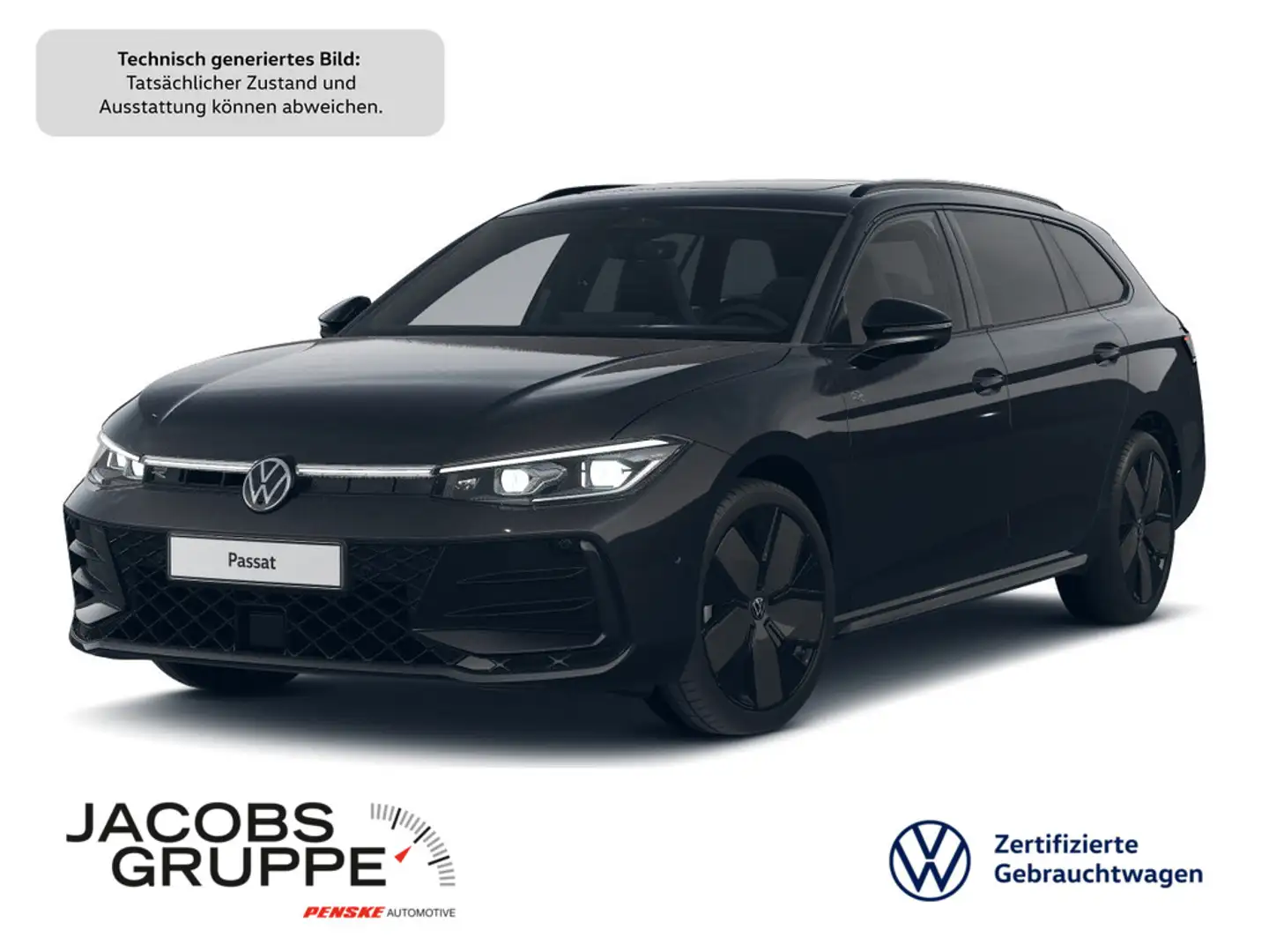 Volkswagen Passat Variant 2.0 TDI DSG R-line Black Style Zwart - 1