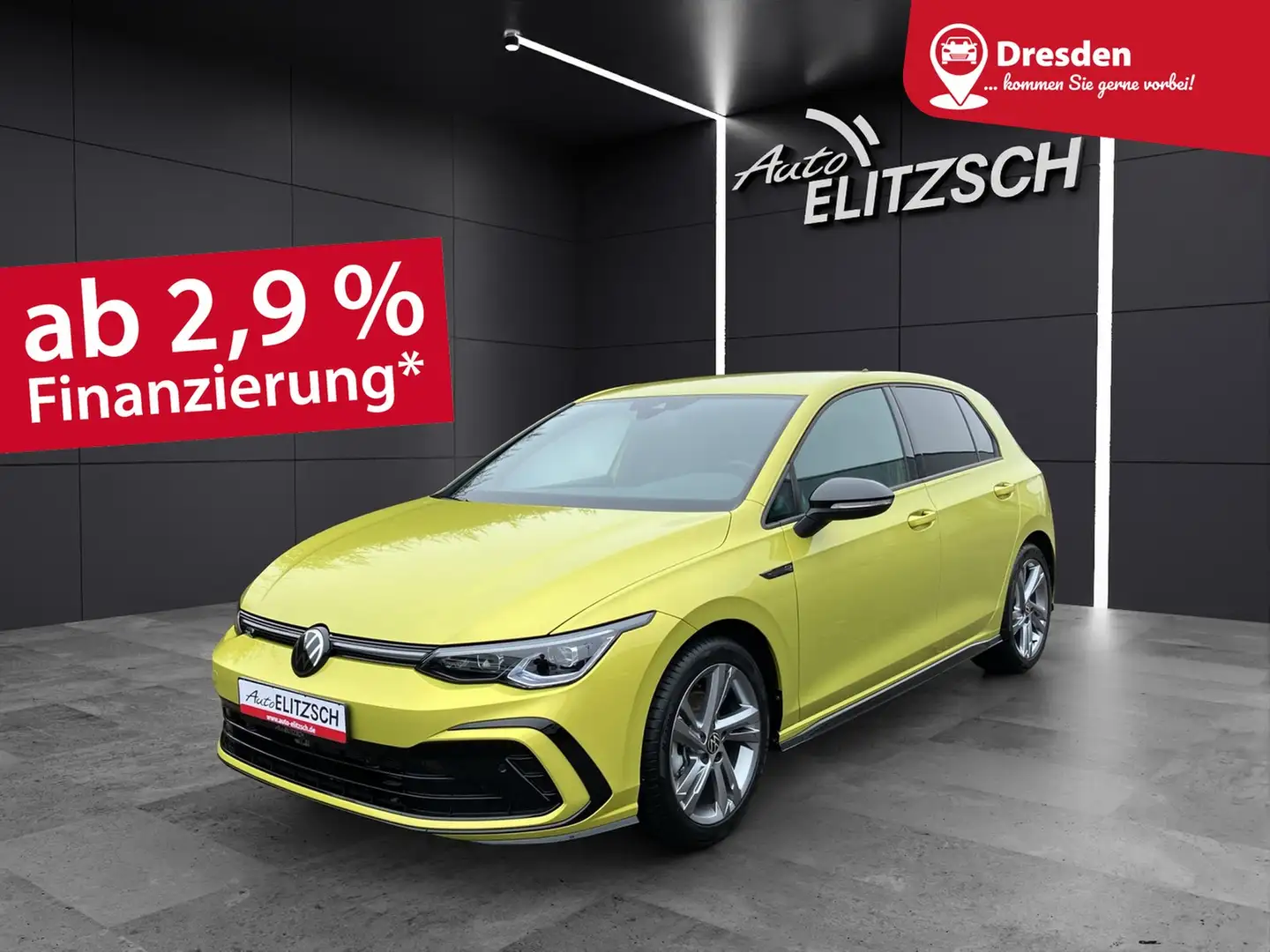 Volkswagen Golf VIII 1.5 TSI R-Line DSG LED+ ACC RFK NAVI Trave... Gelb - 1