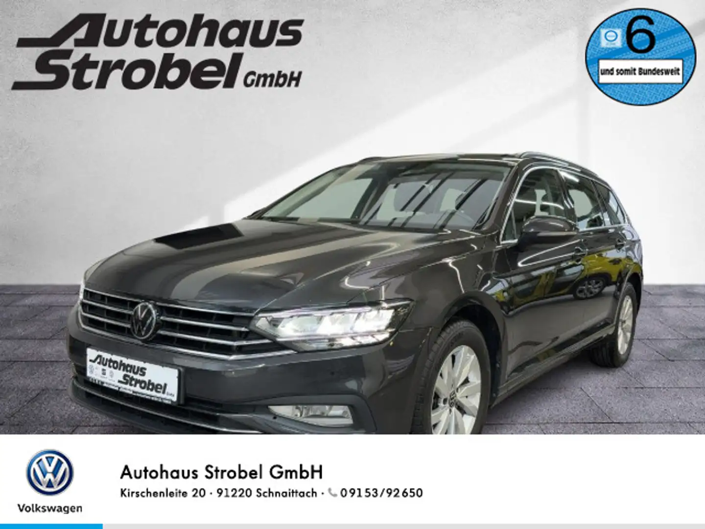 Volkswagen Passat Variant 2.0 TDI DSG Business AHK ACC Navi Grau - 1