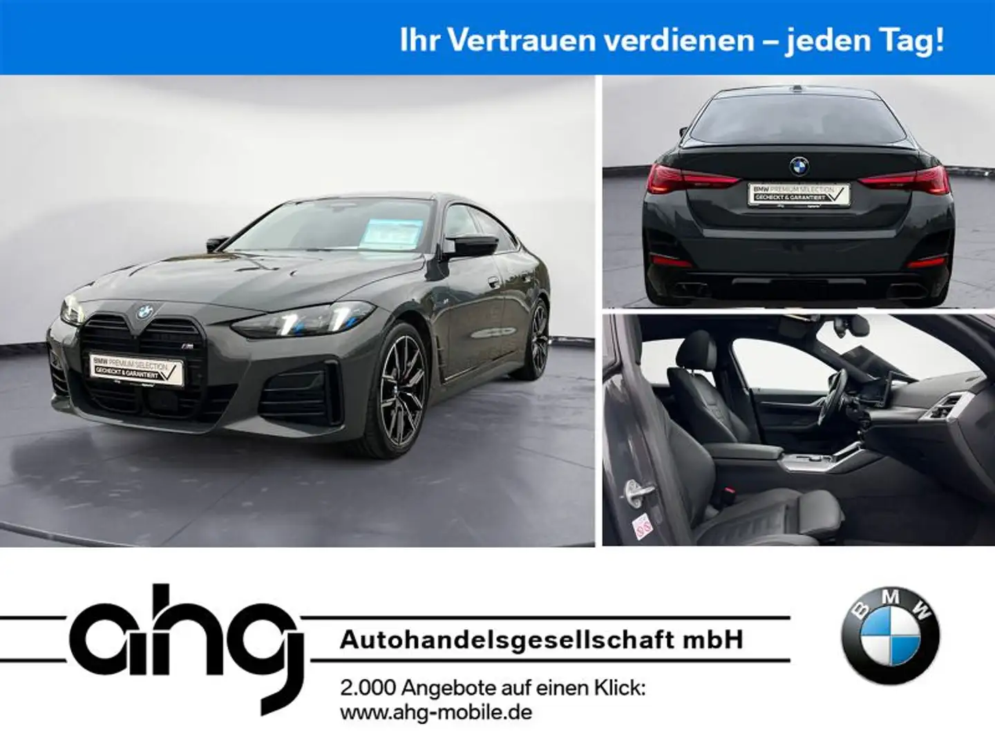 BMW 440 M440i xDrive Gran Coupe Sportpaket Pro Aktive Ge Grau - 1
