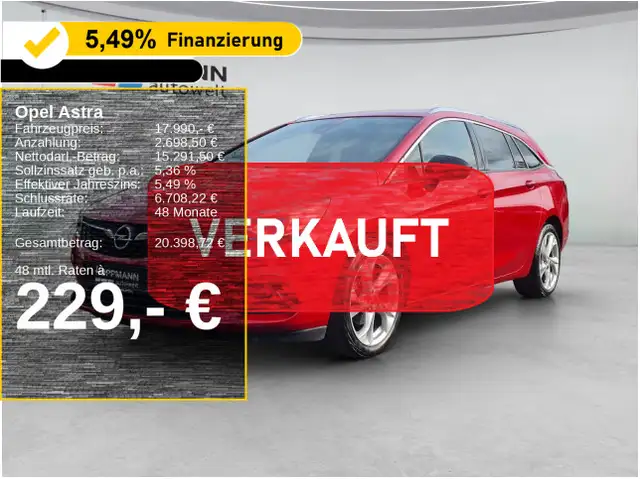 Opel Astra ST Elegance*Navi*SHZ*LHZ*ALU*Klimaautomati