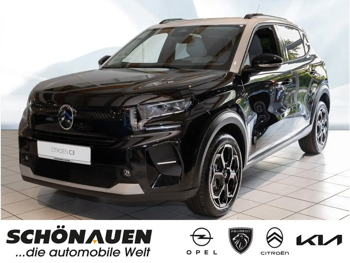 Citroen C3 Turbo 100 S&S Max +HUD+NAVI+LED+KLIMA+PDC+RFK+ Schwarz - 1