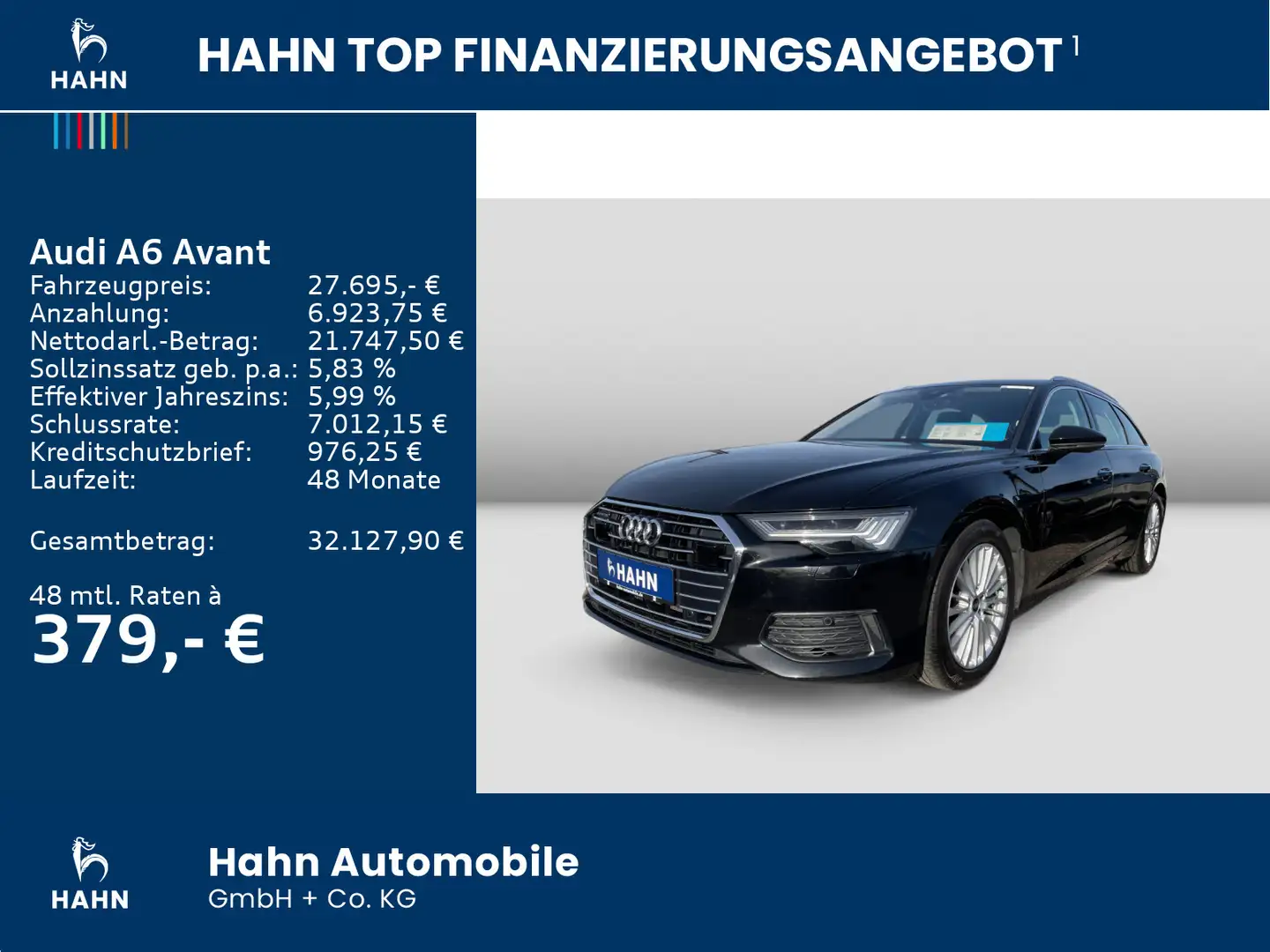 Audi A6 design 45 TDI quattro S-tronic AHK CAM Zwart - 2