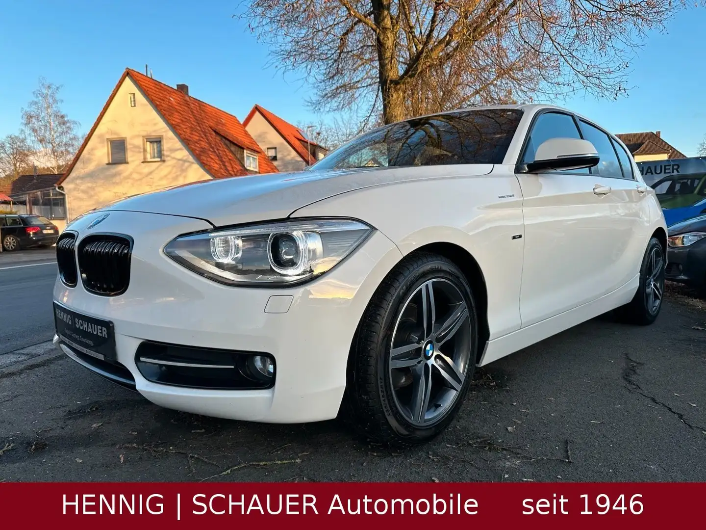 BMW 116 i limo Sportline | Xenon | Navi Professional Weiß - 1