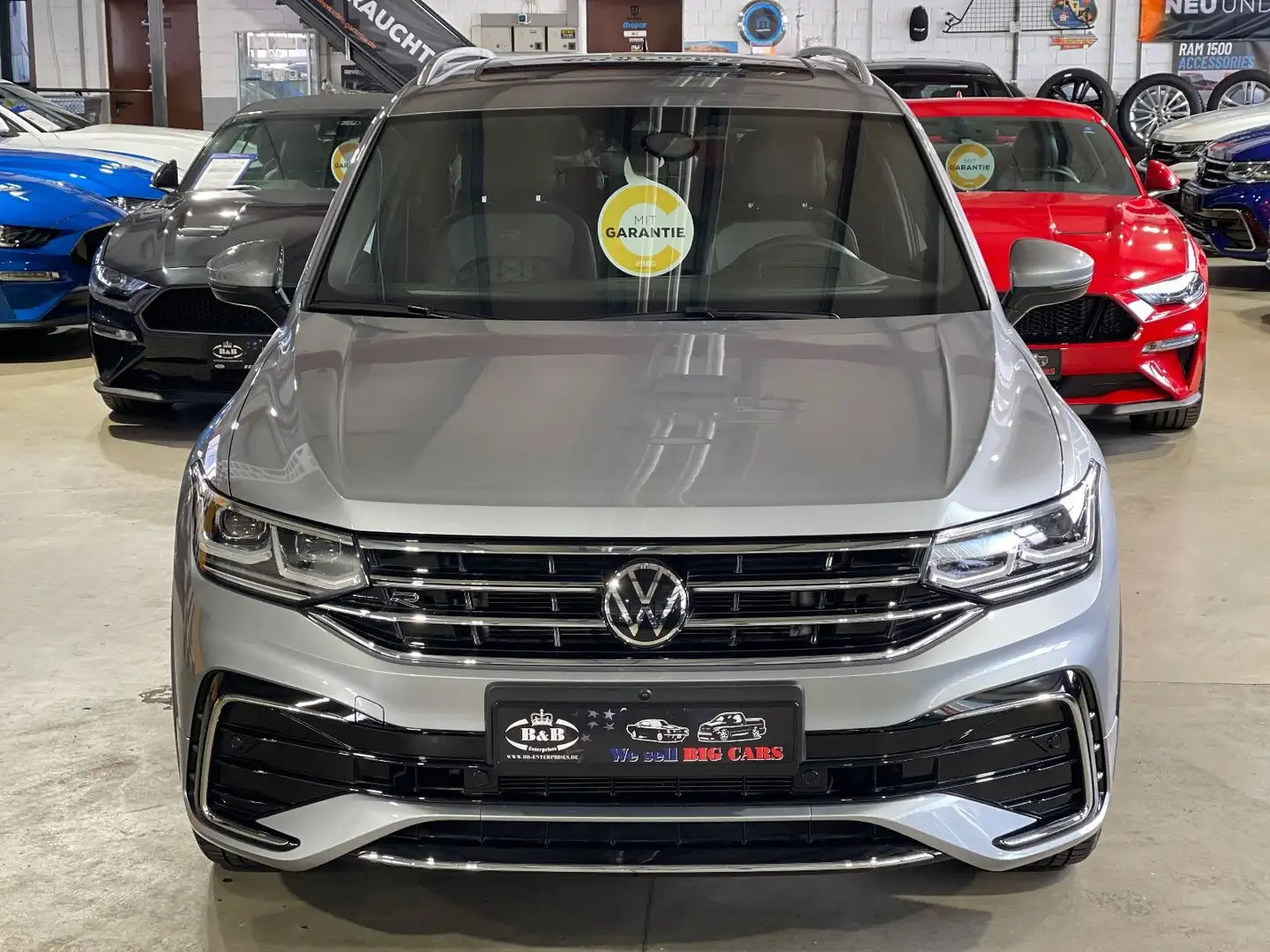 Volkswagen Tiguan Allspace ALLSPACE+R-LINE+4MOT+PANO+HUD+SHZ+AHK+GARANTIE Silber - 2