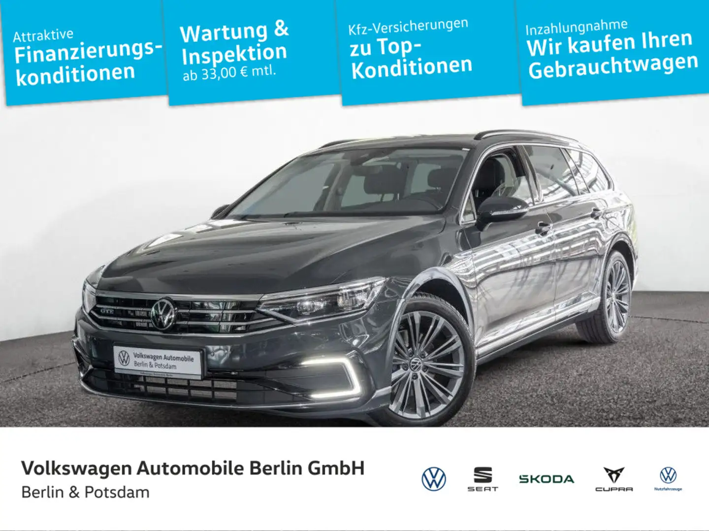 Volkswagen Passat Variant 1.4 TSI Hybrid GTE DCC IQ-LED Nav Grijs - 1