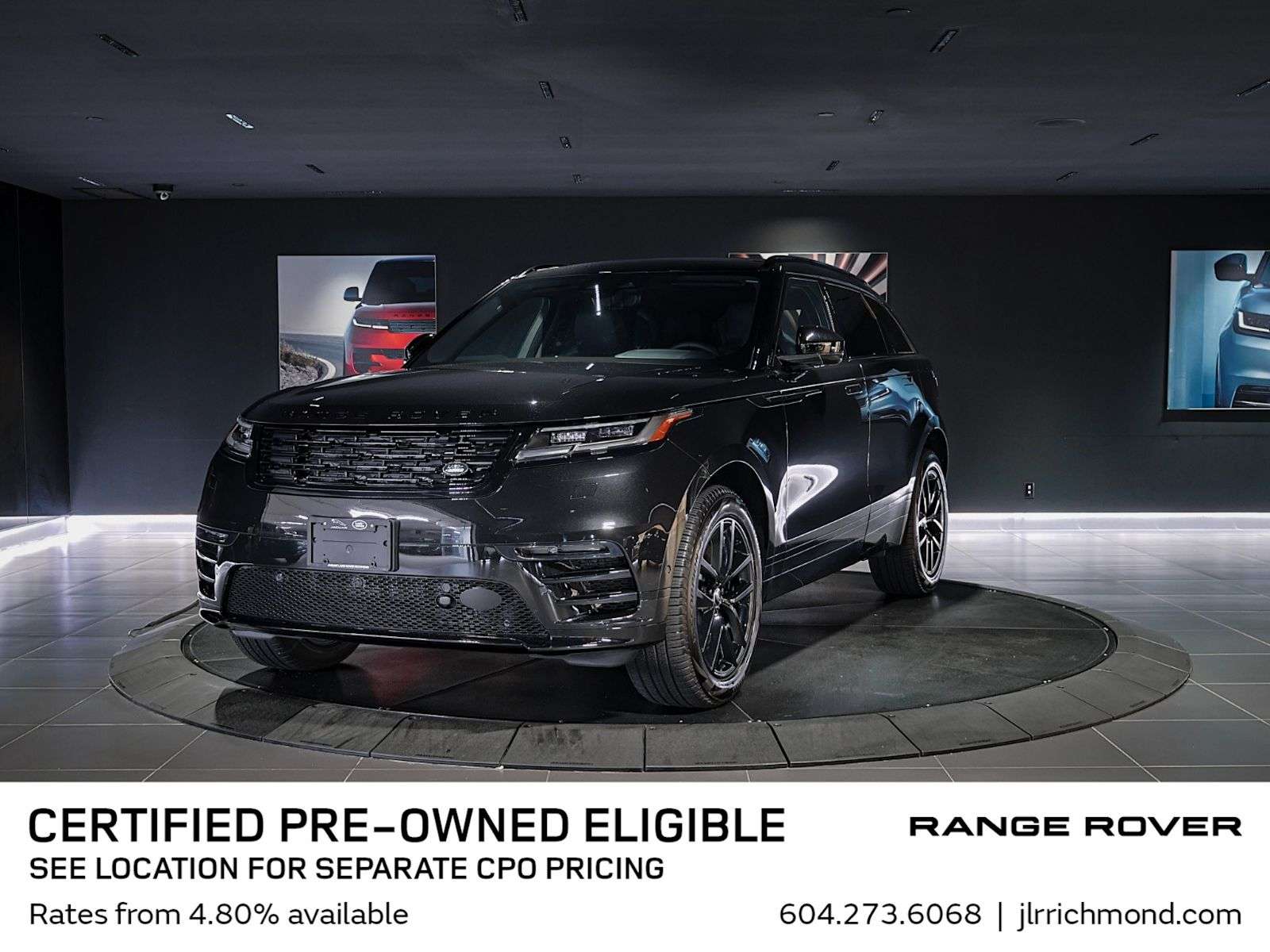 2026 Land Rover Range Rover Velar Black Pkg | 20in Blk Wheels | Cold Climate Pkg | Heated/Cooled Seats | Heated Steering