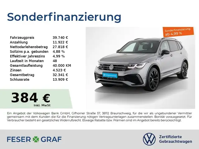 Volkswagen Tiguan Allspace 2.0TSI R-Line 4x4 DSG AHK 7Sitze
