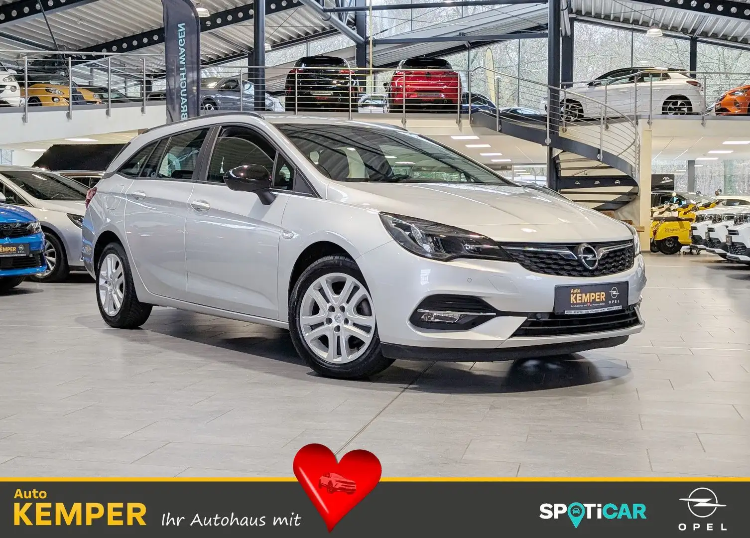 Opel Astra ST 1.5 D Edition *LED*SHZ*PDC*Navi* Argent - 1