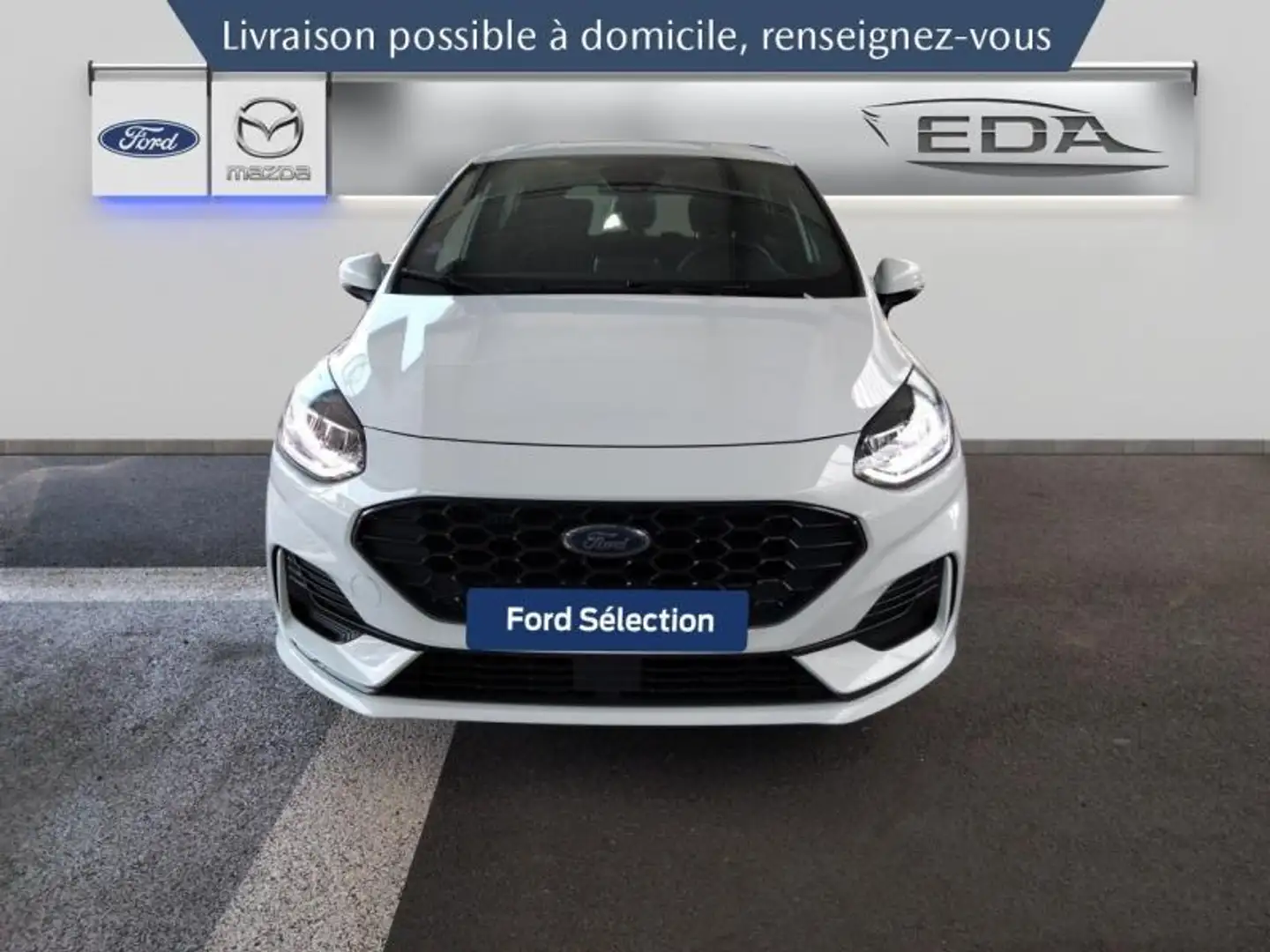 Ford Fiesta 1.0 Flexifuel 95ch ST-Line X 5p Blanc - 2