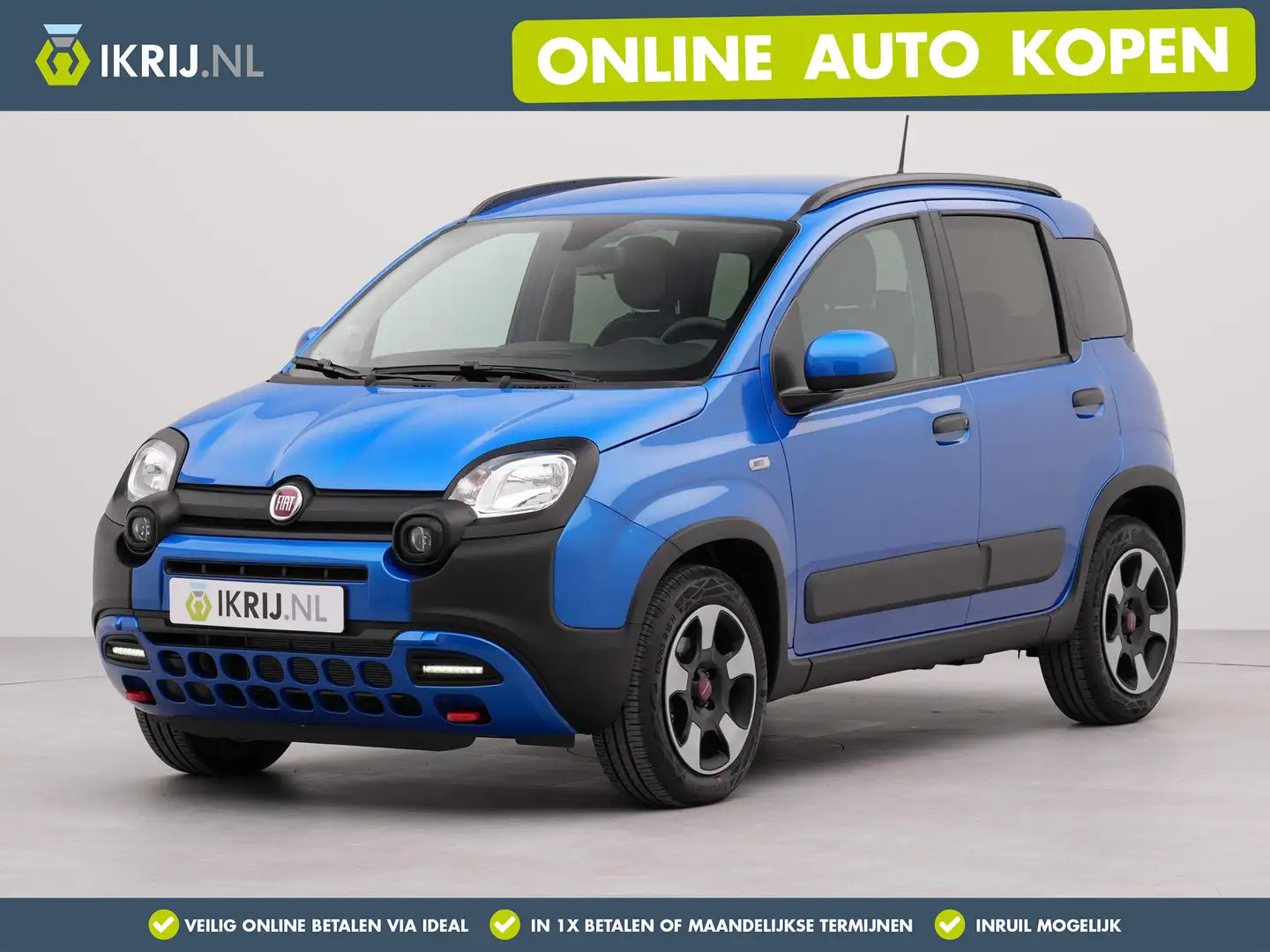 Fiat Panda 1.0 Hybrid Cross | Bluetooth | Dab | Airco | Navig Blauw - 1