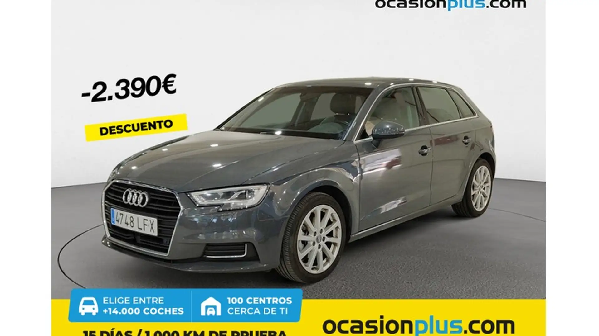 Audi A3 Sportback 30 g-tron Design S tronic 96kW Gris - 1