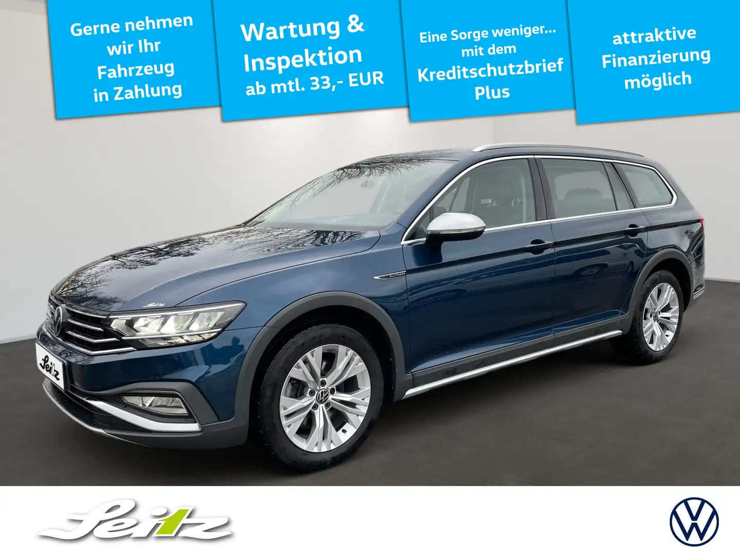 Volkswagen Passat Alltrack Passat Variant 2.0 TDI 4M Alltrack *AHK*NAVI*KAMER Blauw - 1
