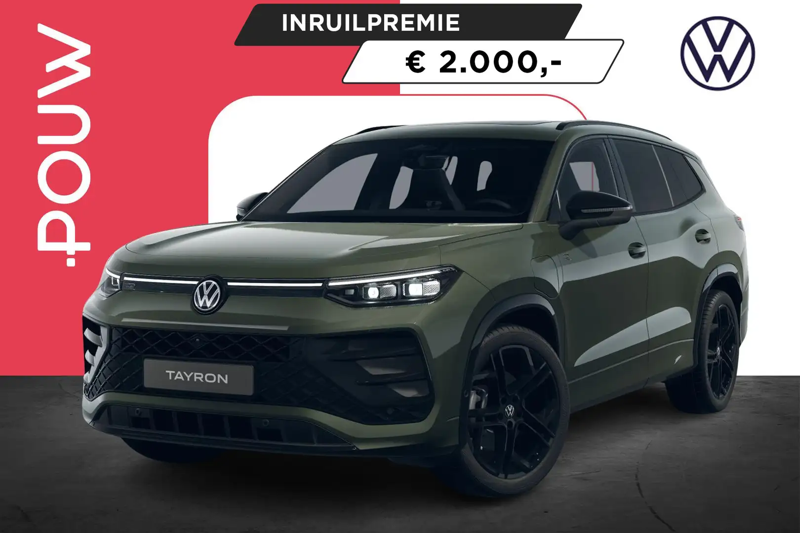 Volkswagen Tayron 1.5 eHybrid 204pk DSG R-Line Edition | LMV 20'' | Groen - 1