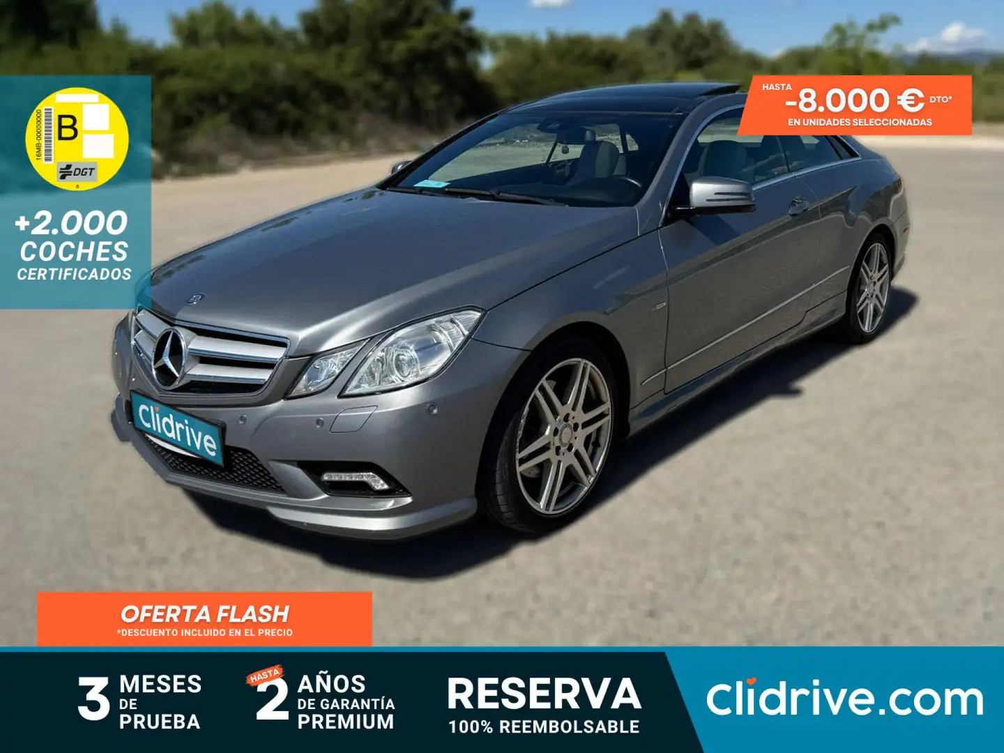Mercedes-Benz E 350 Coupé CDI Blue Efficiency Avantg. Gris - 1