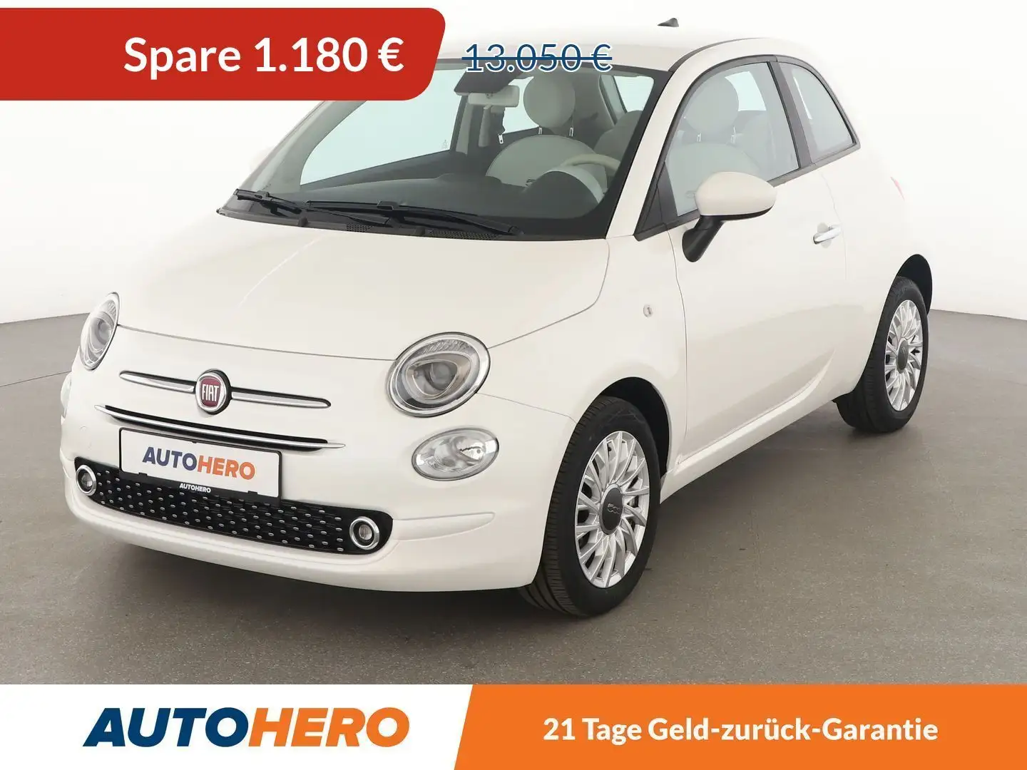 Fiat 500 1.0 Mild-Hybrid Lounge *TEMPO*PDC*ALU*KLIMA* Weiß - 1