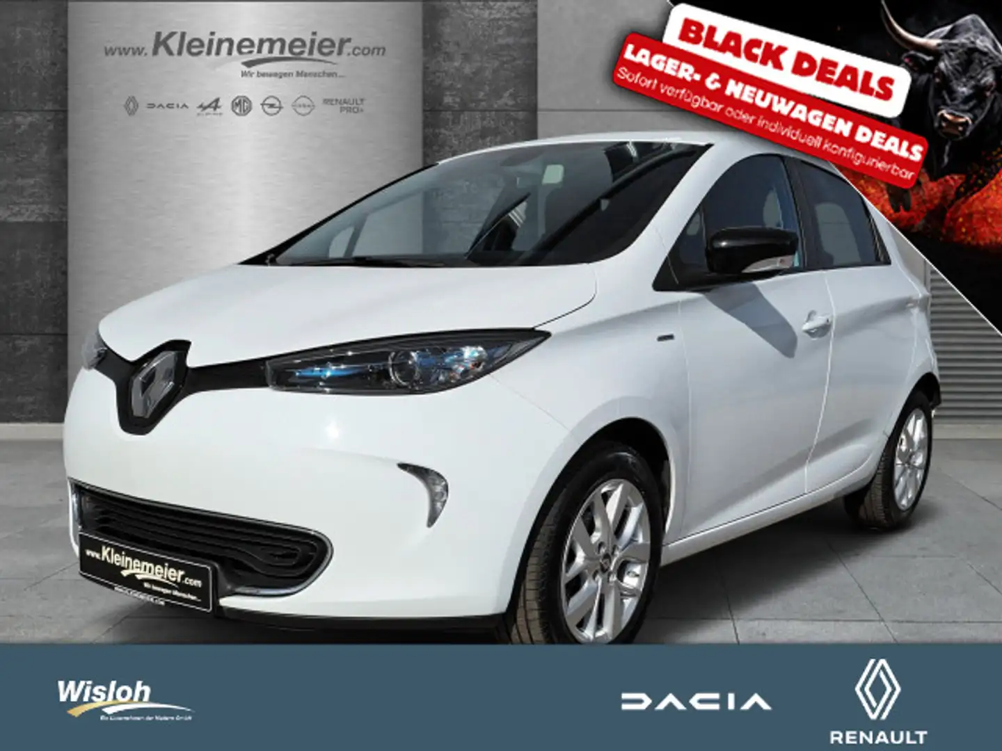 Renault ZOE Zoe LIMITED ZE 40(Leihbatterie)*Navi*PDC*Alu*Bla Weiß - 1