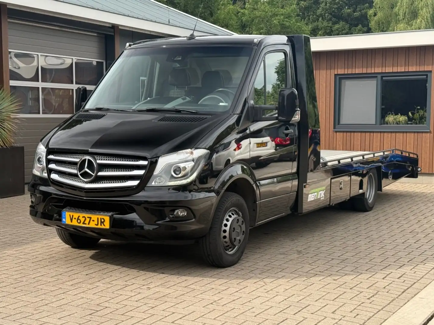 Mercedes-Benz Sprinter 519 CDI V6 Tijhof oprijwagen luchtverint auto tran Zwart - 1
