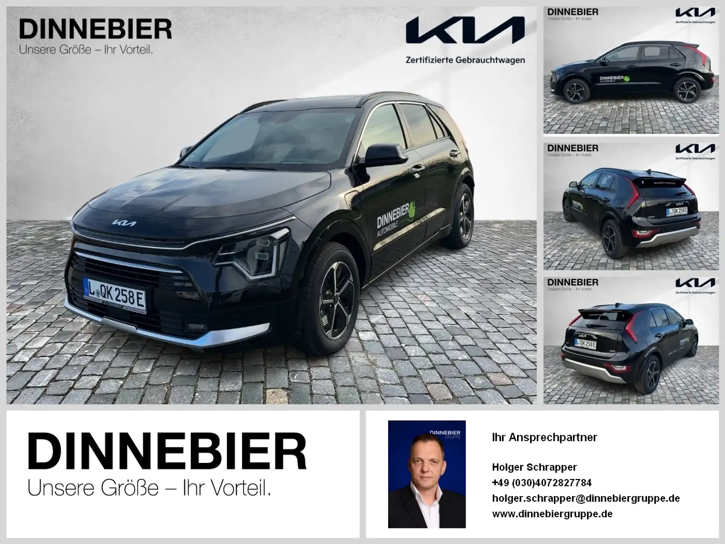 Kia Niro Spirit 1.6 PHEV Glasdach+LED+Navi+Kamera Noir - 1