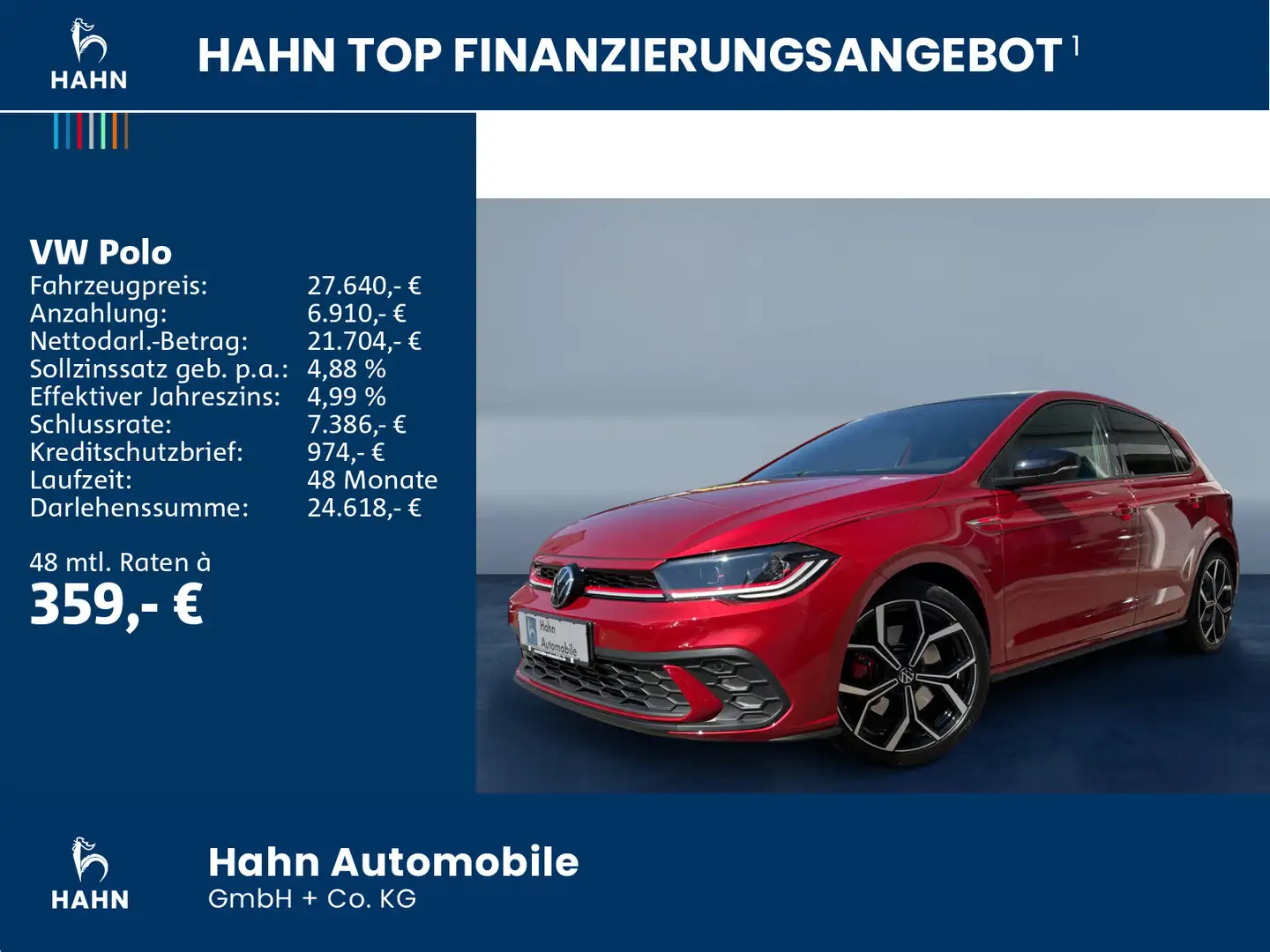 Volkswagen Polo 2.0 TSI GTI DSG ACC IQ Light DAB+ Rot - 2