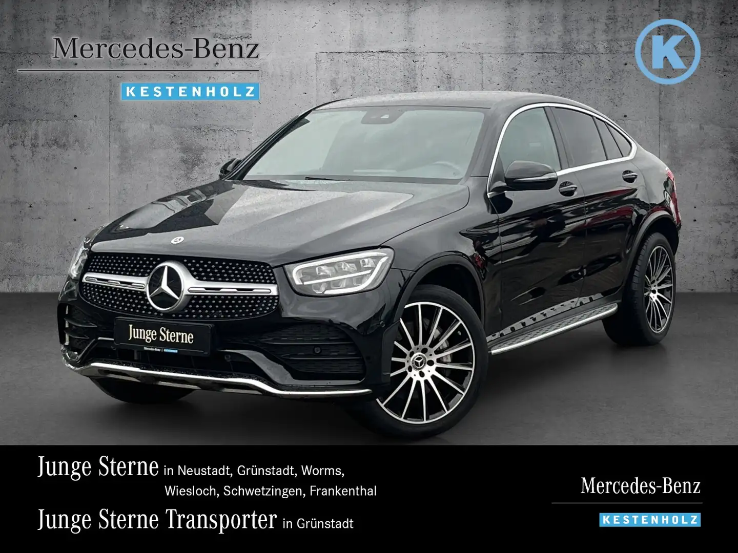 Mercedes-Benz GLC 400 GLC 400 d 4M AMG+AHK+KAM+EASYP+AMBI+SPUR/BREMS LED Schwarz - 1